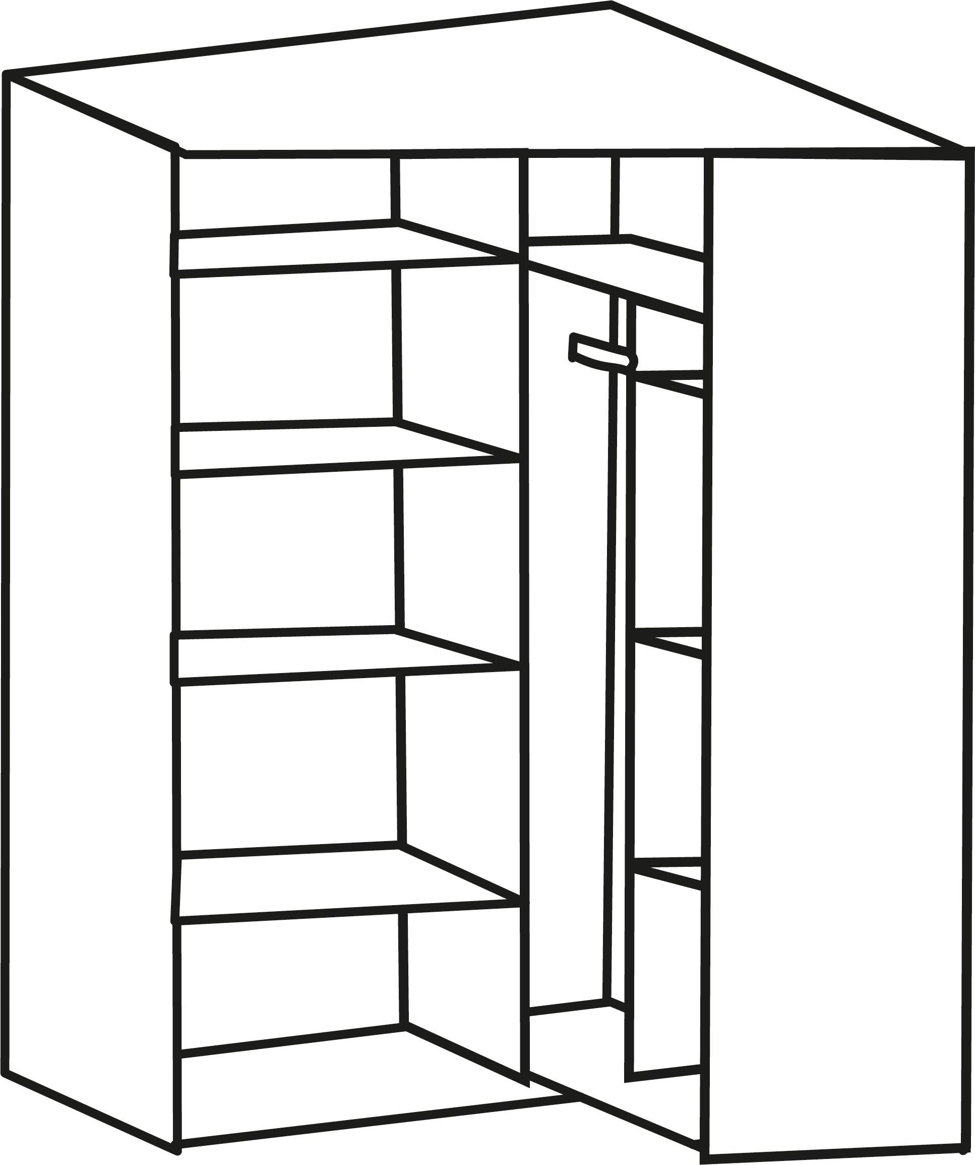 Wimex Eckkleiderschrank »New York«, 208 oder 236cm hoch