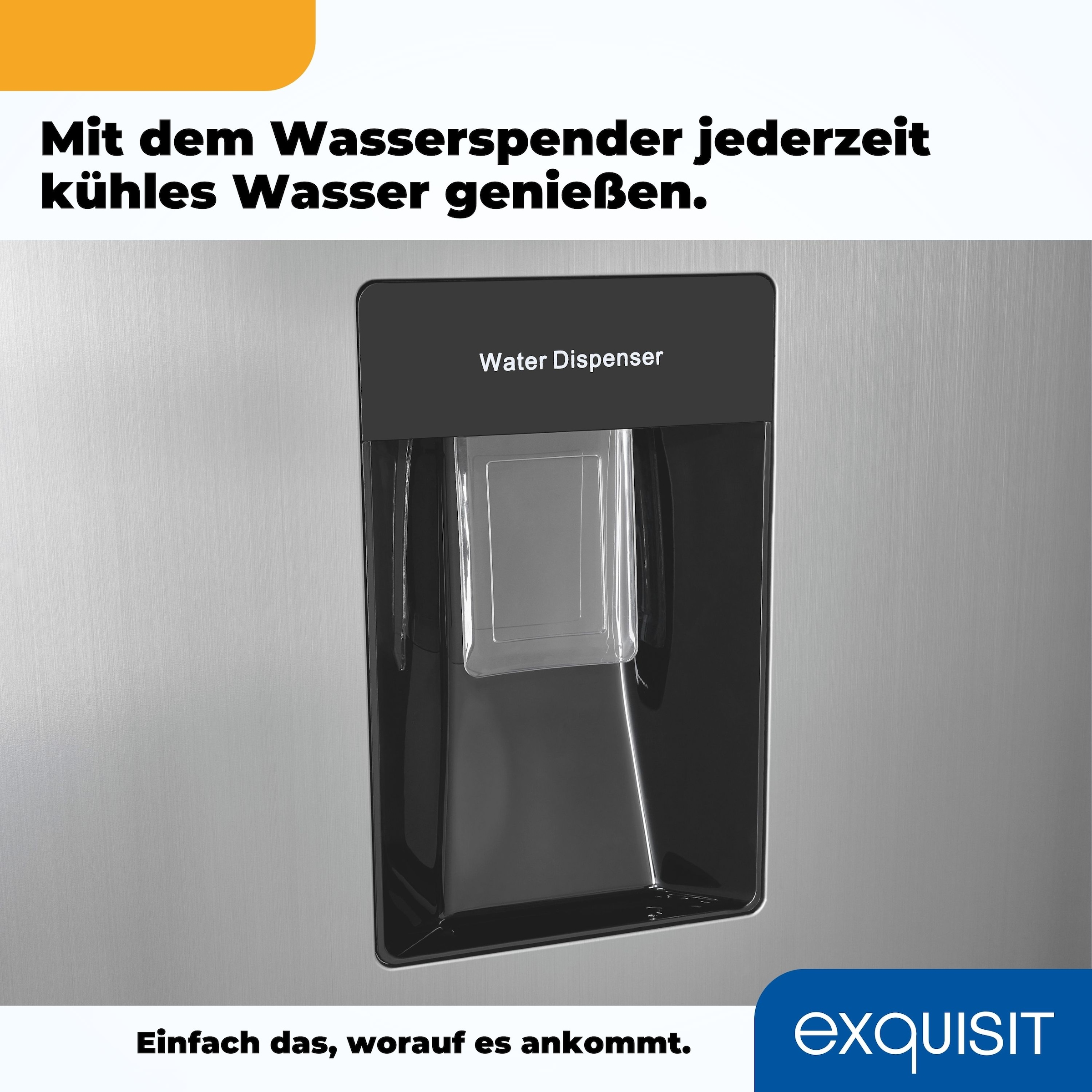 exquisit Kühl-/Gefrierkombination »KGC265-70-NF-WS-040C«, EEK C, 251 L Nutzinhalt, NoFrost, Wasserspender