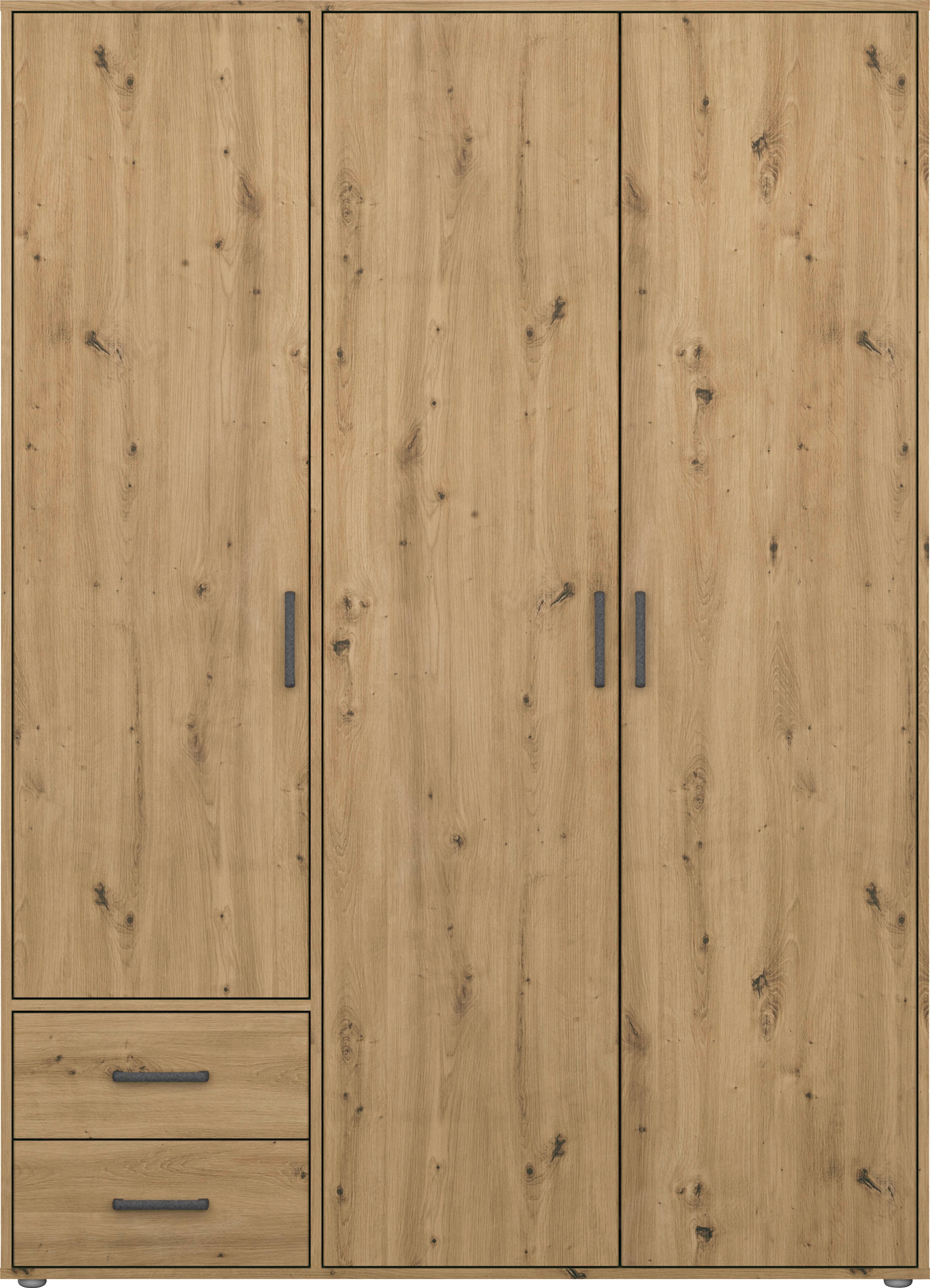 rauch Drehtürenschrank »Voyager, Kleiderschrank mit Außenschubkästen, Garderobe«, (in 3 verschiedenen Ausstattungen BASIC/CLASSIC/PREMIUM), Made in Germany