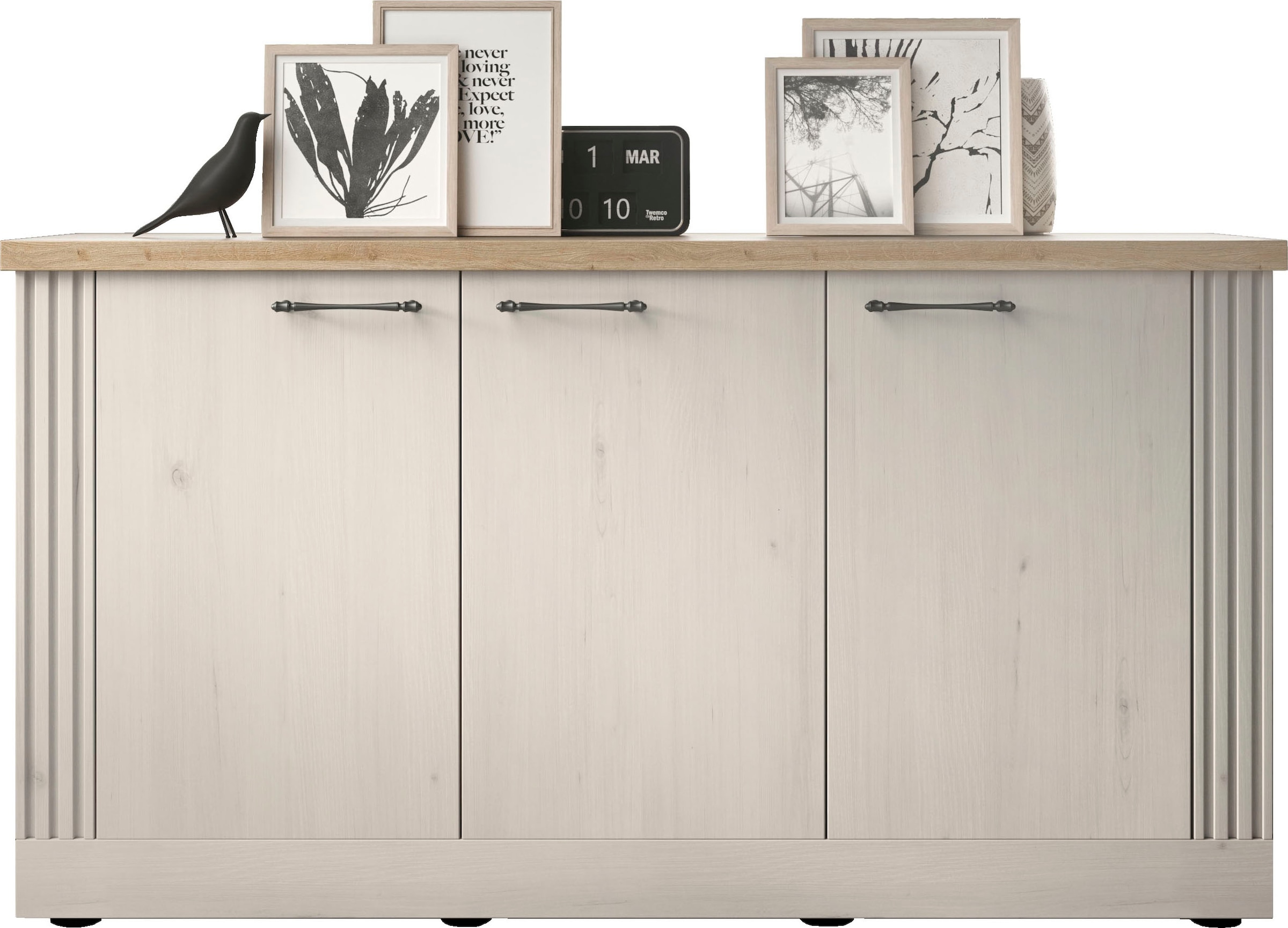 Sideboard »Country Breite 164 cm, Kommode mit 3 Türen, Anrichte im«, Landhausstil,...