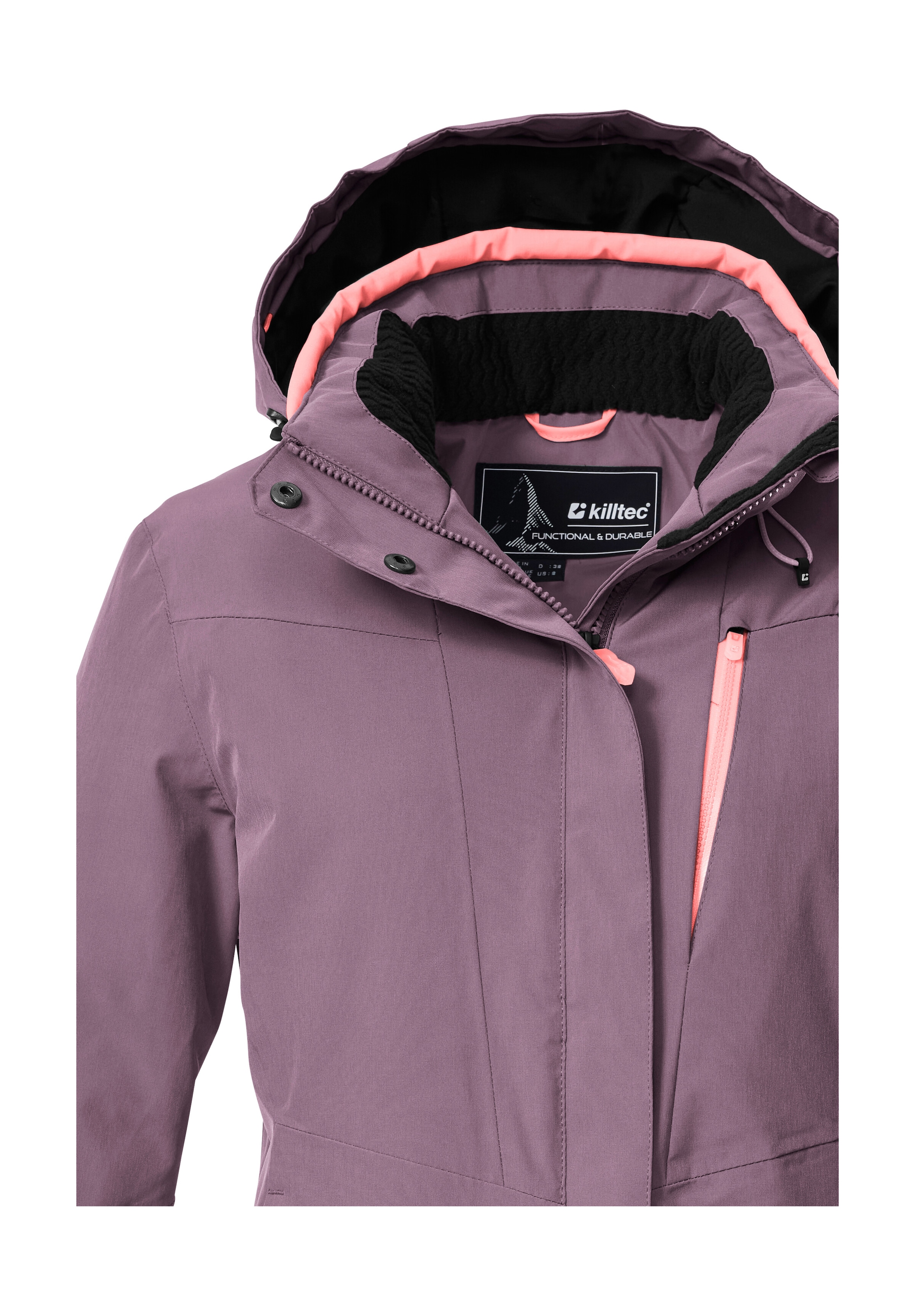 Killtec Skijacke »KSW 25 WMN SKI JCKT« Atmungsaktive, wasserdichte Skijacke mit abnehmbarer Kapuze