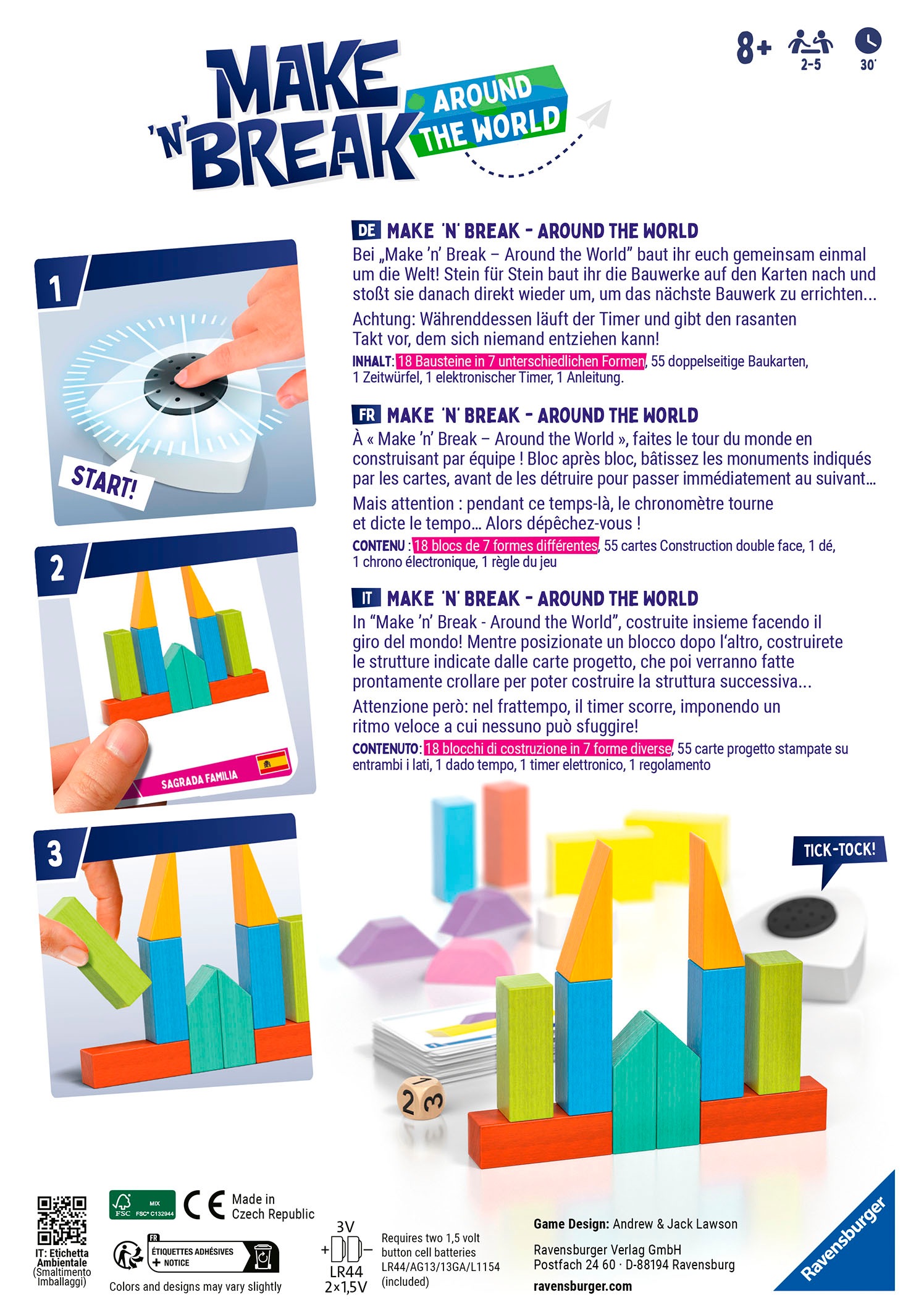 Ravensburger Spiel »Make 'n' Break - Around the World«, Made in Europe