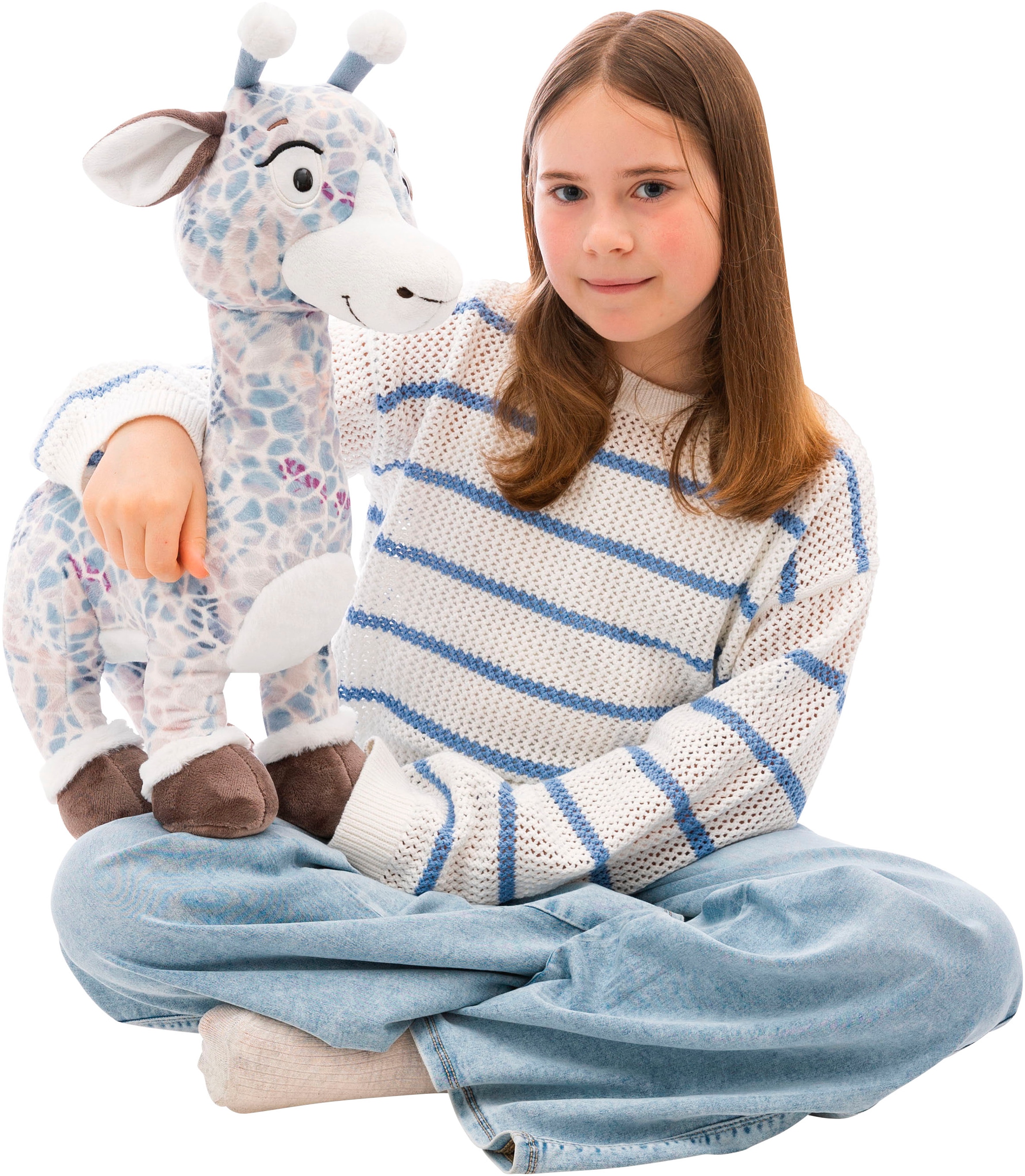 Nici Kuscheltier »Winter, Giraffe Winny Winterfur, 50 cm stehend« enthält recyceltes Material