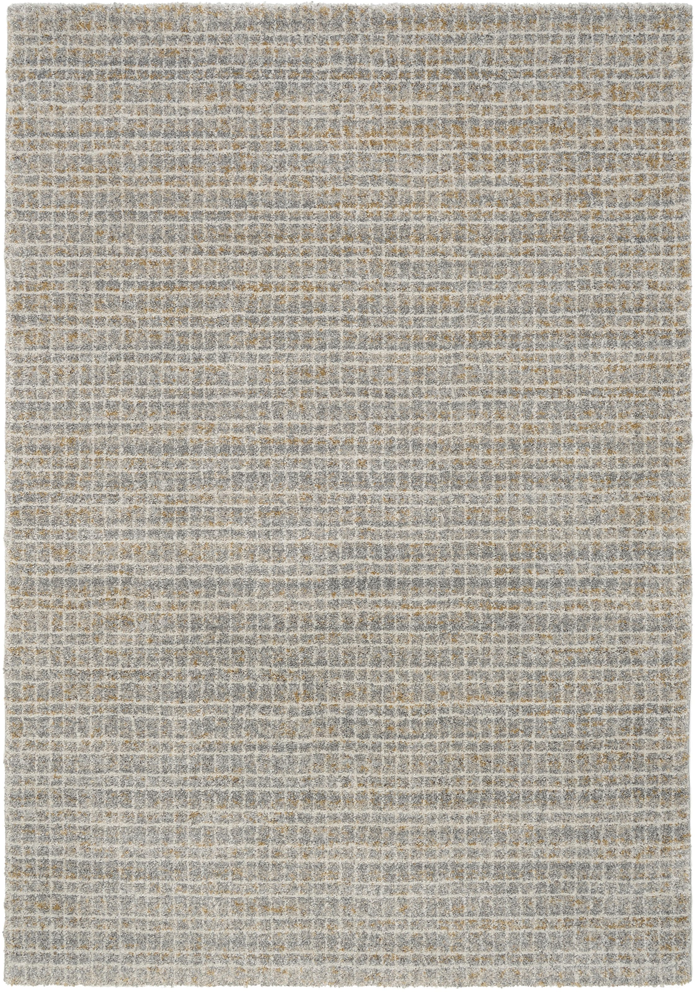 OCI DIE TEPPICHMARKE Teppich »NEW VILLA GEO«, rechteckig, 20 mm Höhe, fein kariertes Design, Wohnzimmer