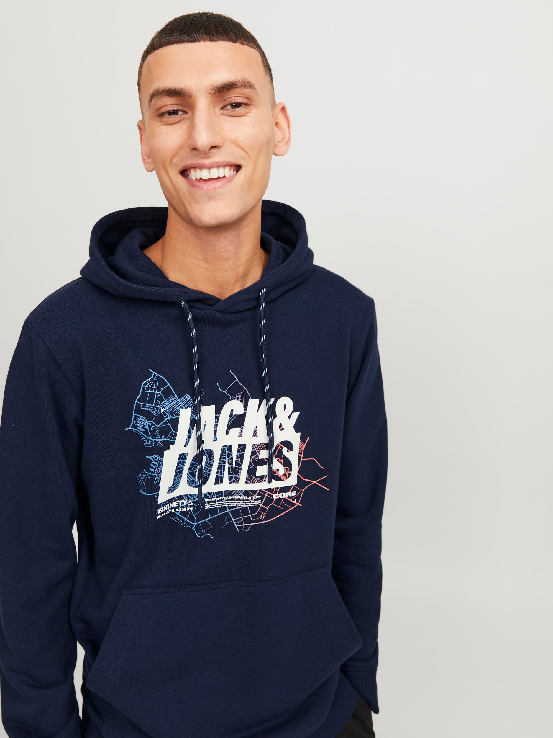 Jack & Jones Kapuzensweatshirt »JCOMAP LOGO SWEAT HOOD SN«