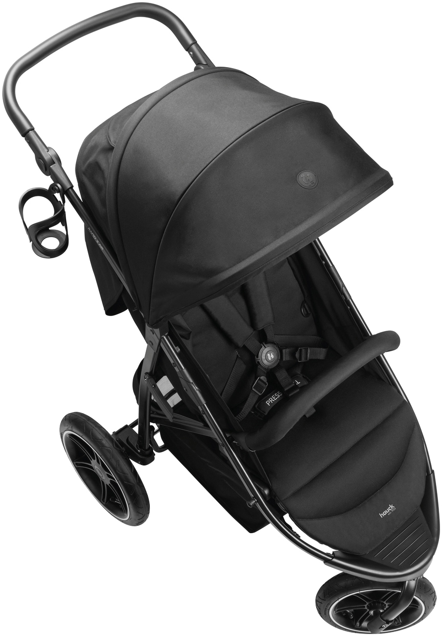 Hauck Kinder-Buggy »Dreiradbuggy, Rapid 3 Air, black«, 22 kg, mit schwenk/feststellbarem Vorderrad; Lufträder; bis 22 kg belastbar