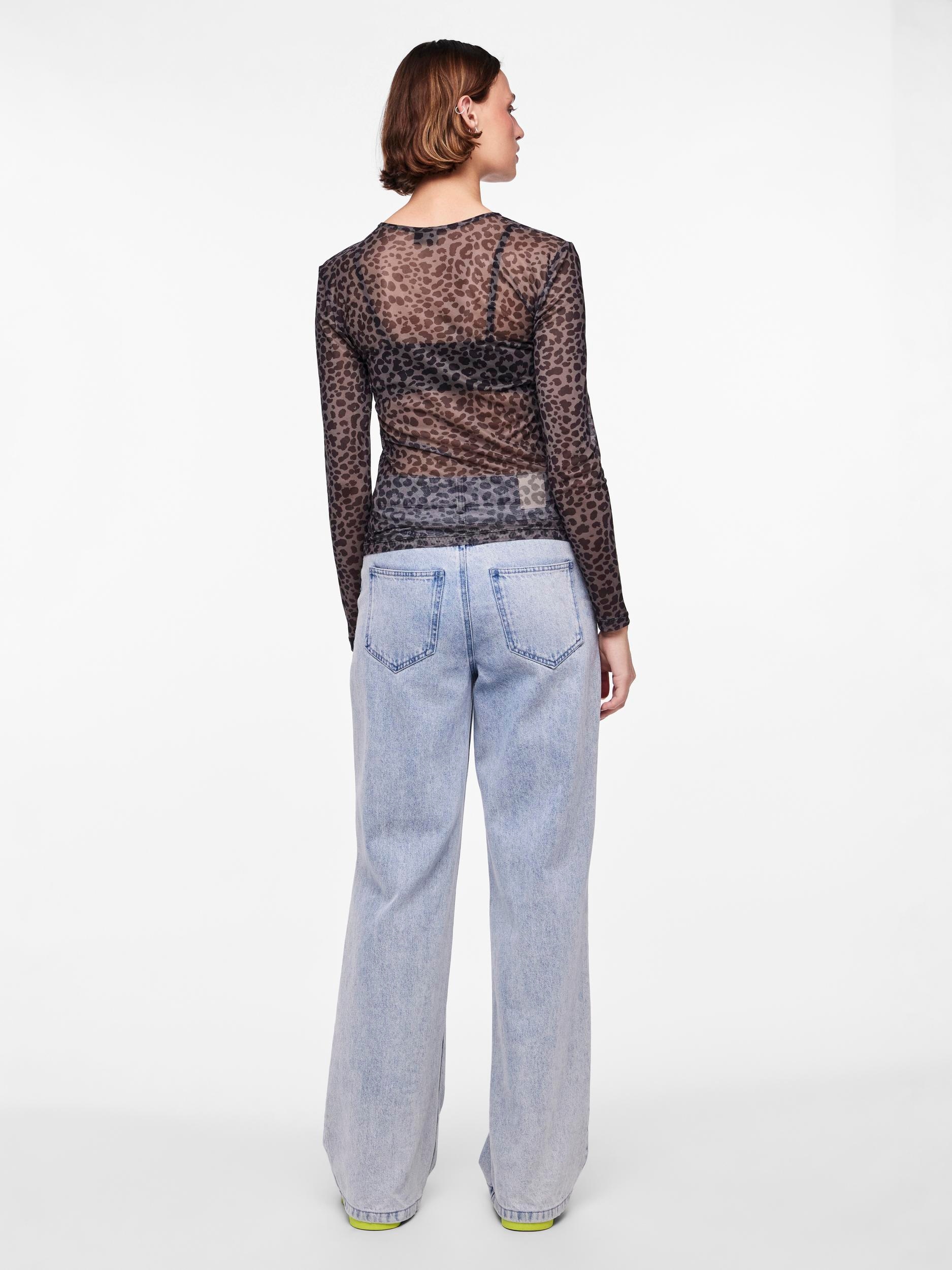 pieces Langarmshirt »PCNINNI LS MESH TOP NOOS BC«