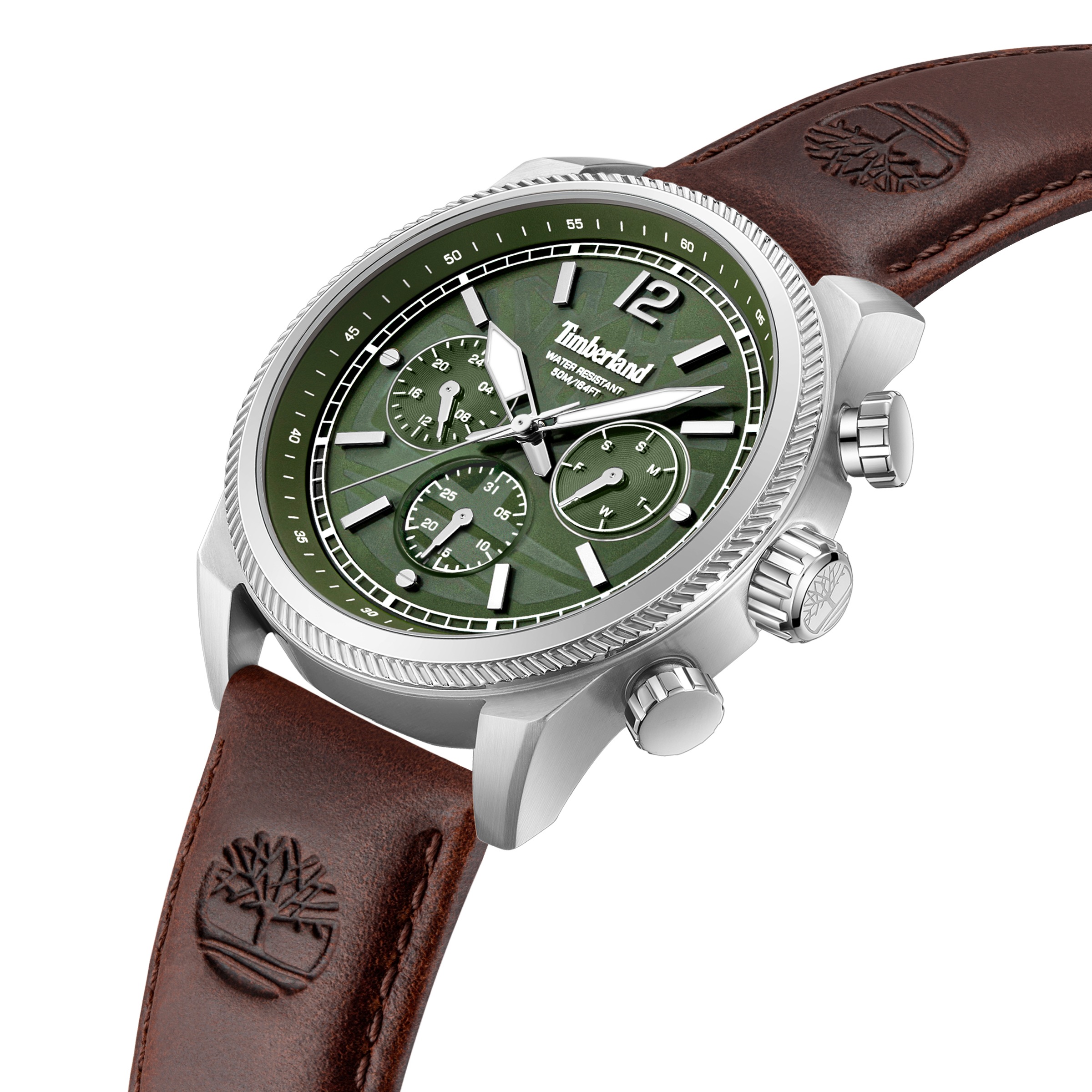 Timberland Multifunktionsuhr »HENNIKER II« Quarzuhr, Armbanduhr, Herrenuhr, Lederarmband, analog, Tag