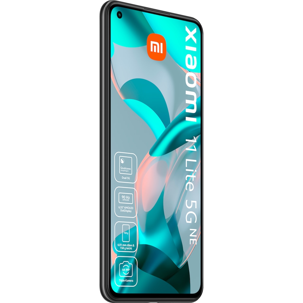 Xiaomi Smartphone »11 Lite 5G NE«, Truffle Black, 16,64 cm/6,55 Zoll, 128 GB Speicherplatz, 64 MP Kamera