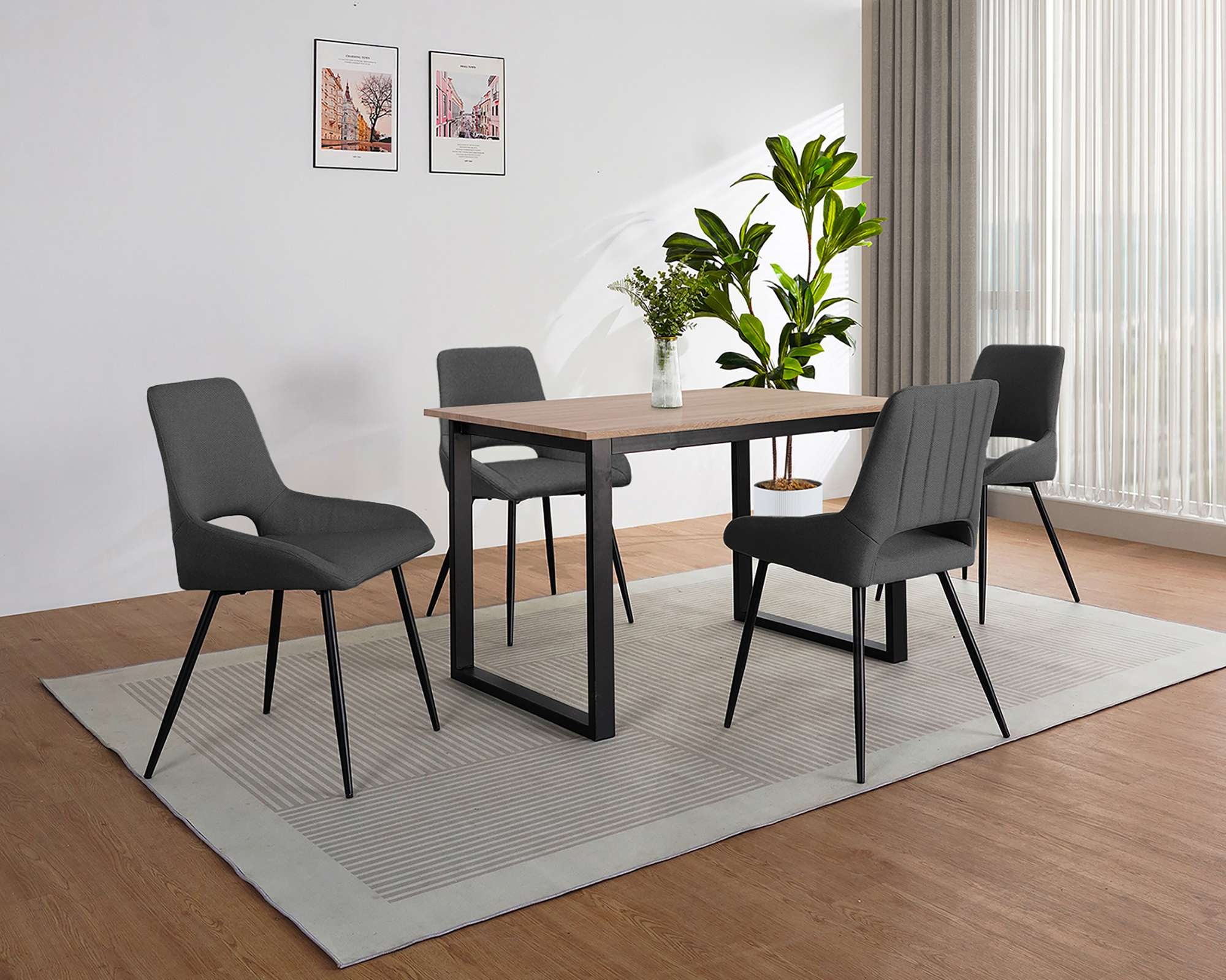 OTTO home Esszimmerstuhl »Derrek« (Set) im 2 er Set mit gepolsterter  Rückenlehne