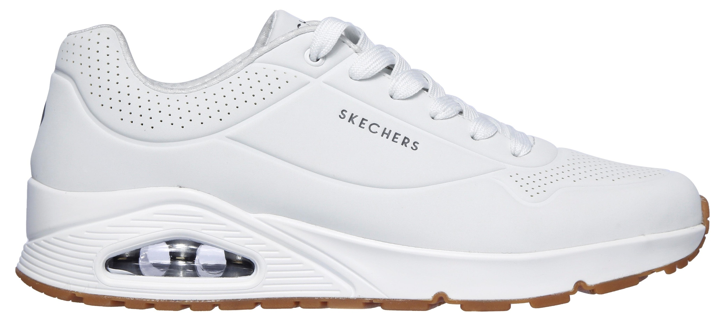 Skechers Sneaker »Uno - Stand on Air«, Freizeitschuh, Halbschuh, Schnürschuh mit Air-Cooled Memory Foam
