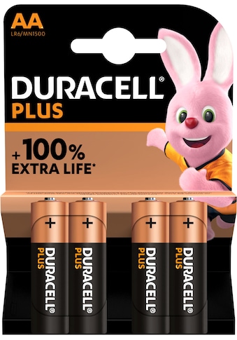 Duracell Batterie »Plus«, LR6, (Packung, 4 St.) kaufen