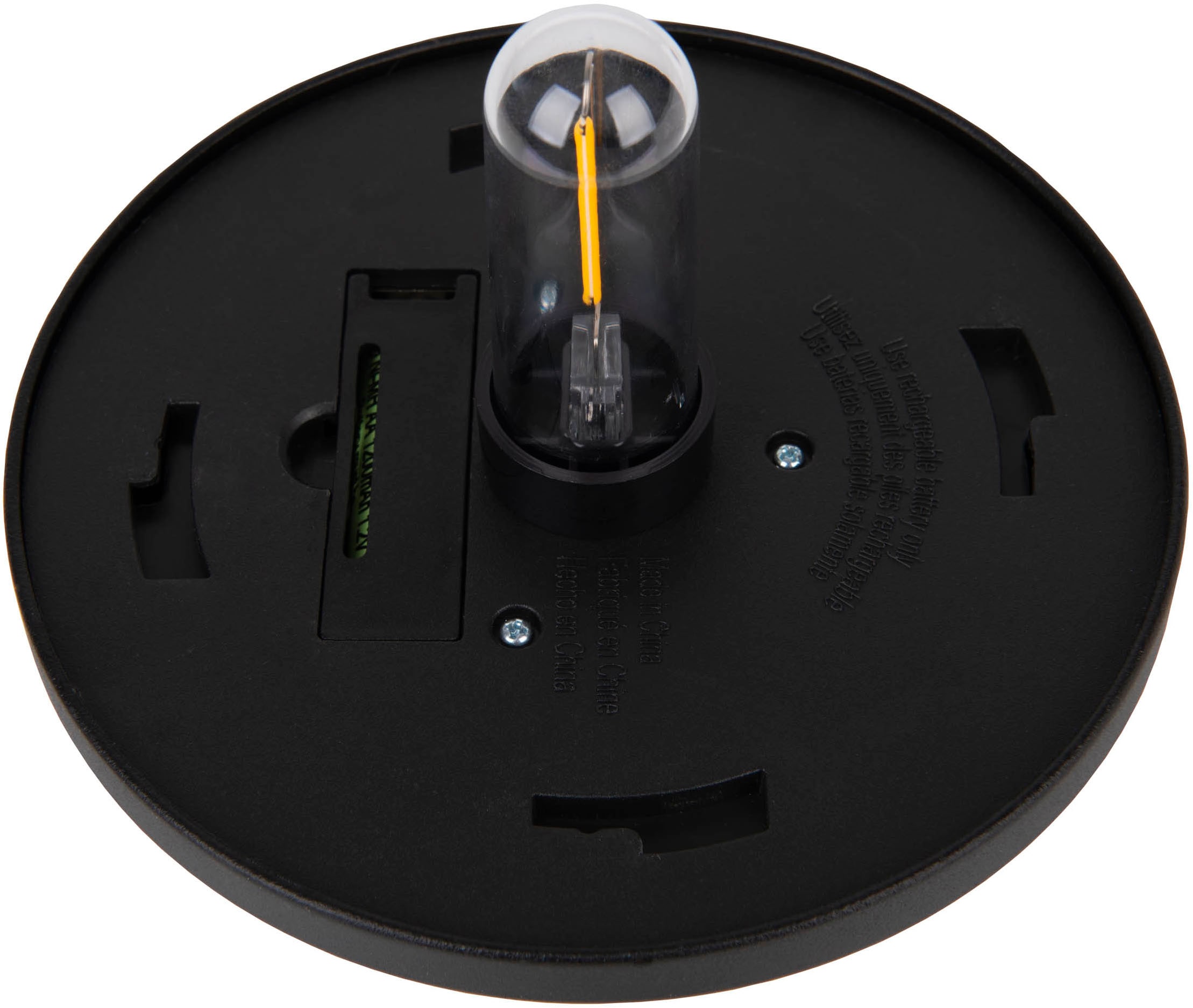 näve LED Solarleuchte »Simon« LED-Modul 1 Stk. Warmweiß Spieß schwarz, strukturierter Glasschirm , H: 54,7cm, Dämmerungssensor