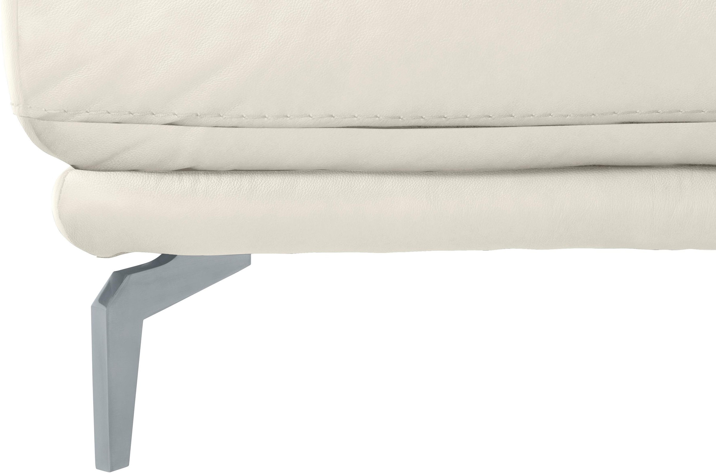 W.SCHILLIG Hocker »montanaa« mit Metallfüßen in Silber matt, Breite 141 cm