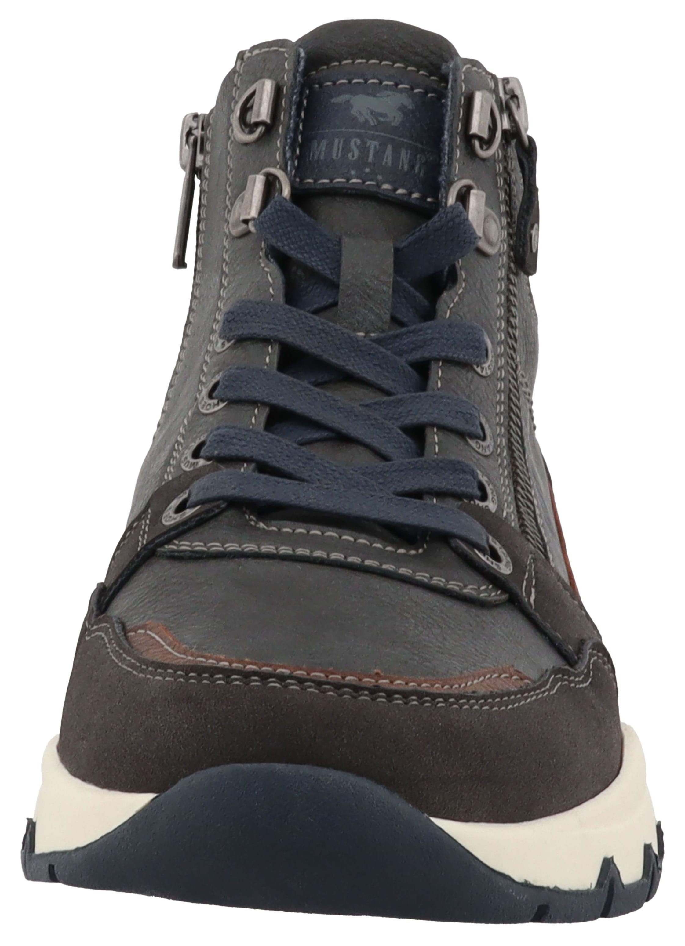 Mustang Shoes Sneaker »Mart«  High Top Sneaker, Schnürboots mit Reißverschluss