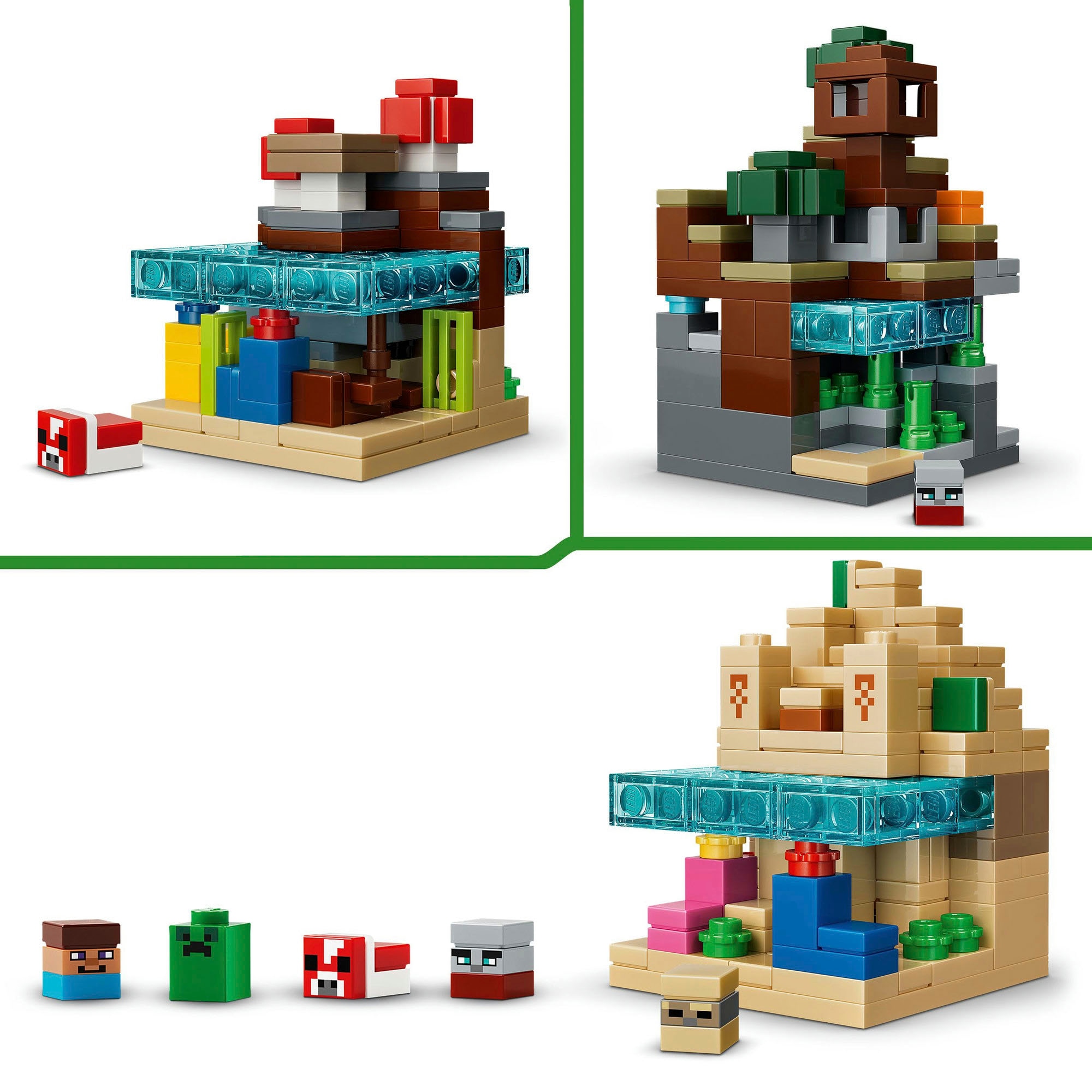 LEGO® Konstruktionsspielsteine »Mini-Biome (21589), LEGO Minecraft« Made in Europe