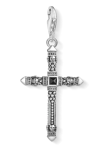 THOMAS SABO Charm-Einhänger »Ethno Kreuz Schwarz Mittel, 1556-507-11«, mit Achat kaufen