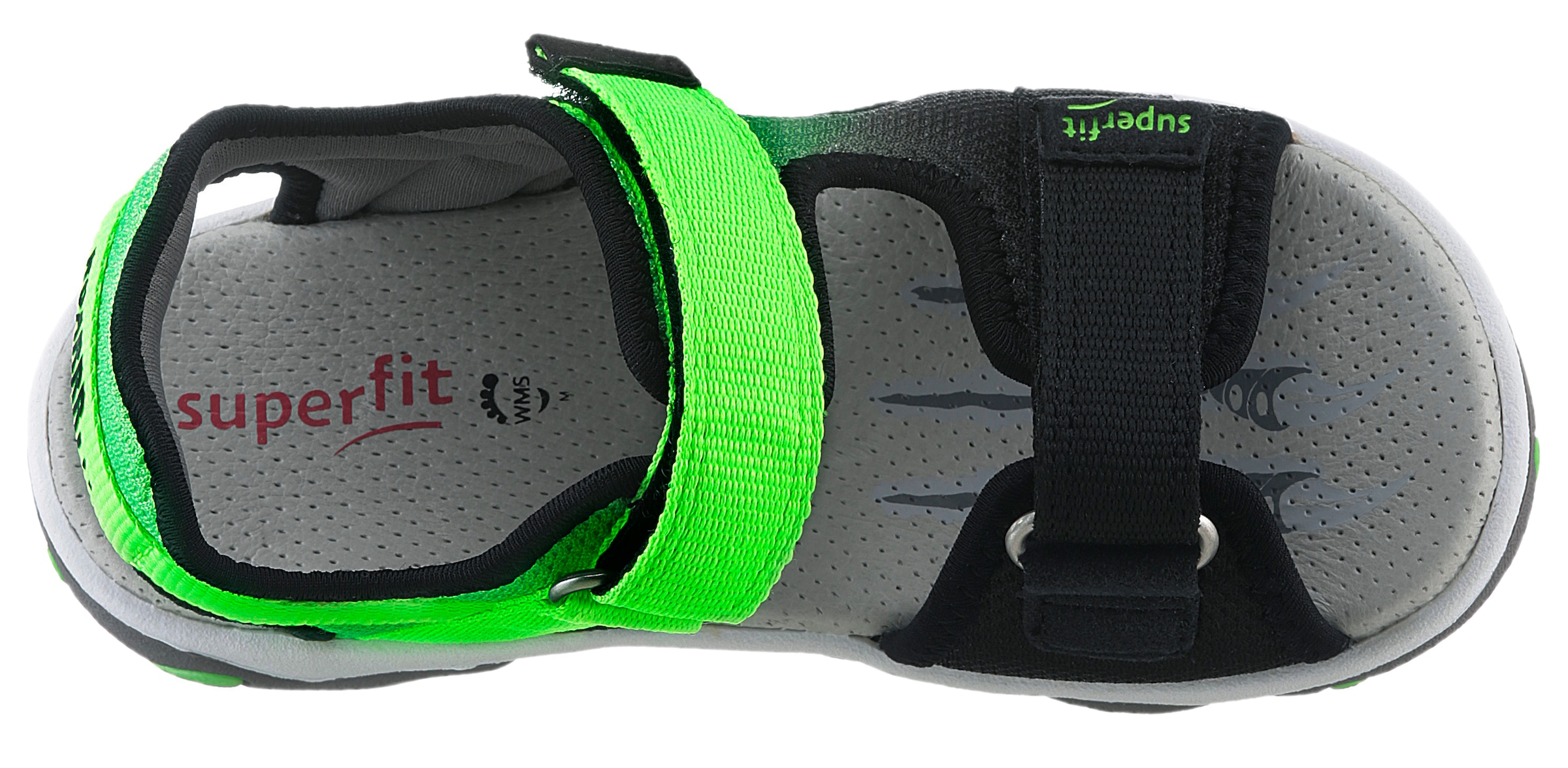 Superfit Sandale »MIKE 3.0 WMS: mittel«, Outdoorsandale mit Klett, Fußballlogo, Größenschablone zum Download