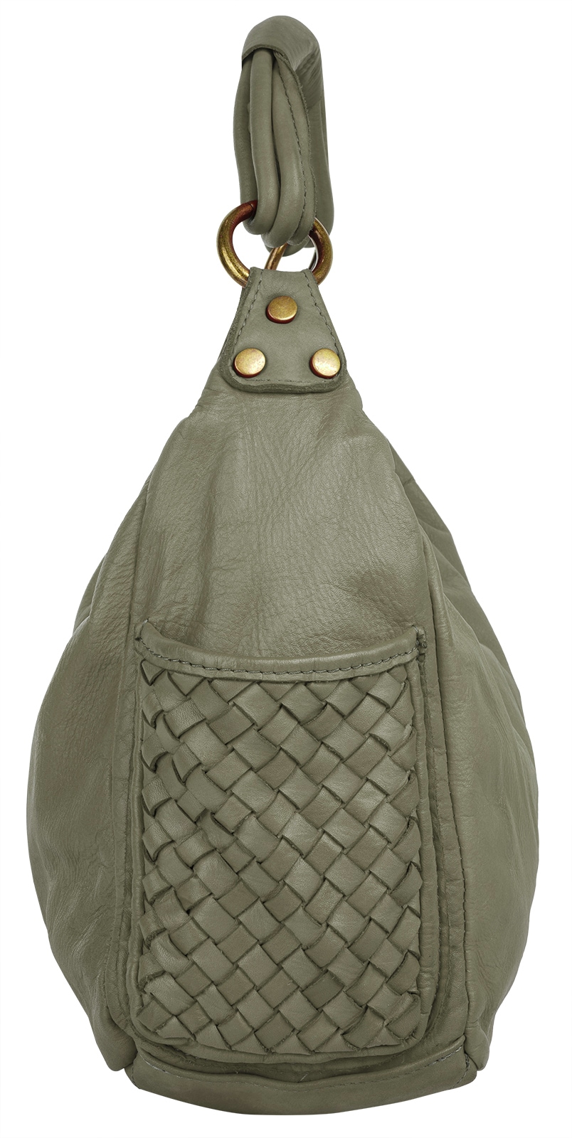 Samantha Look Henkeltasche, echt Leder, Made in Italy