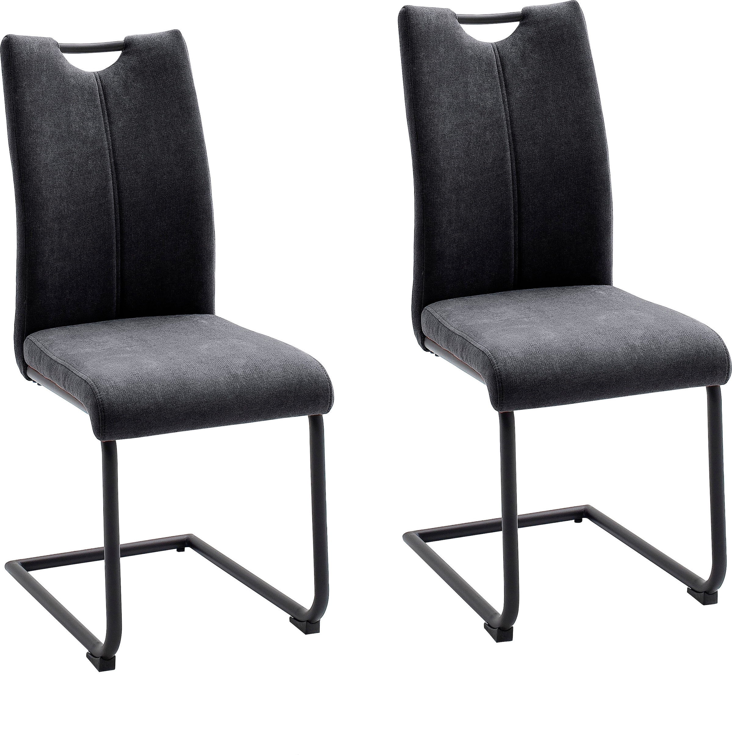 MCA furniture Freischwinger »Adana«, 4 St., (4er-Set), Belastbarkeit 120 kg, mit Griffloch, Sitzhöhe von ca. 48 cm