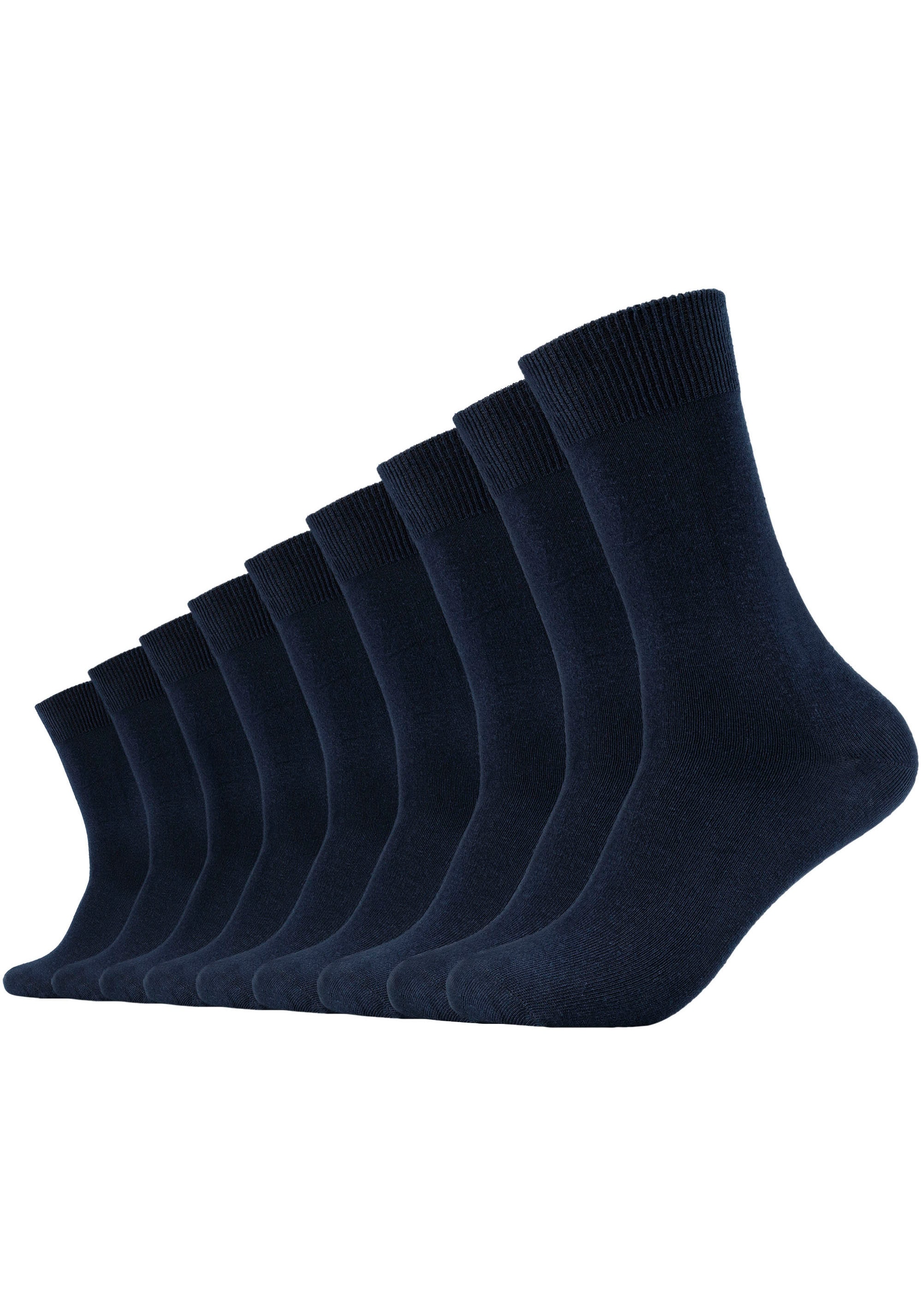 Camano Socken, (Packung, 9 bei Fersen- verstärkter und Zehenbereich Paar), Langlebig: ♕
