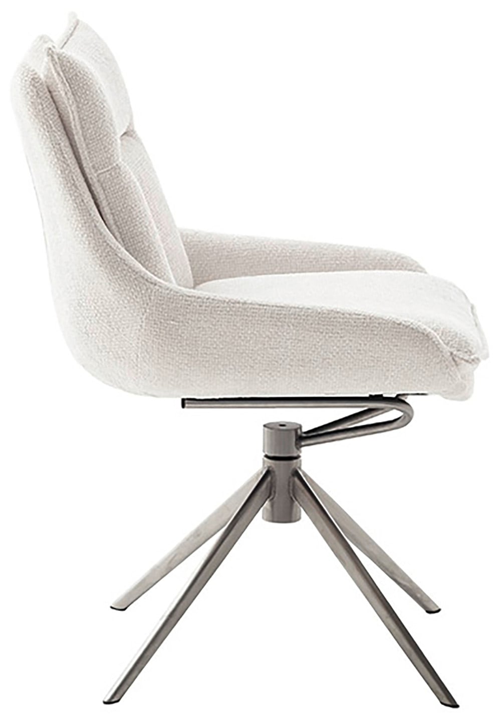 MCA furniture Esszimmerstuhl, Strukturstoff, (2er-Set), drehbar 360°, Dreh- & Schwingfunktion, Belastbarkeit 120 kg