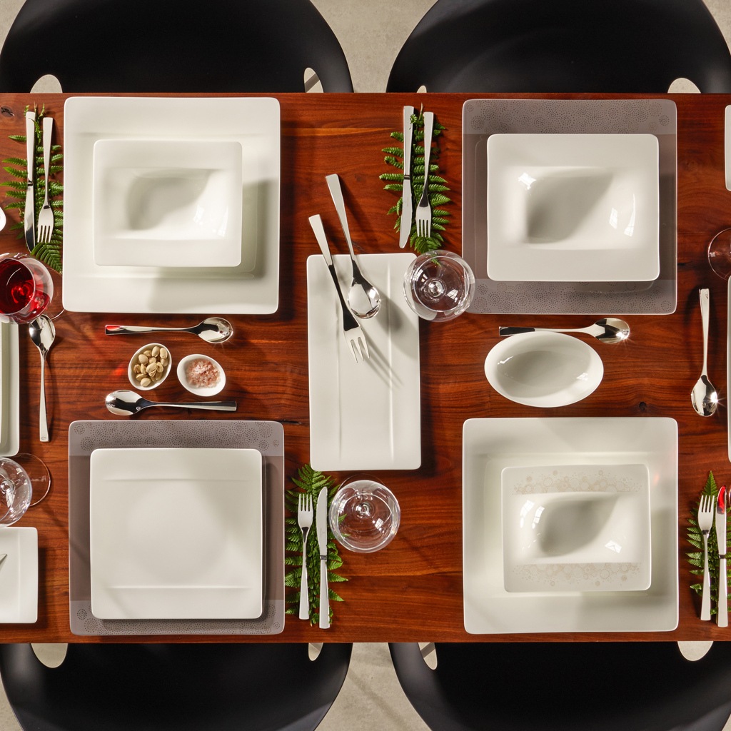 Villeroy & Boch Speiseteller »Speiseteller Modern Grace 27,4 x 27,4 cm 6er Set weiß«