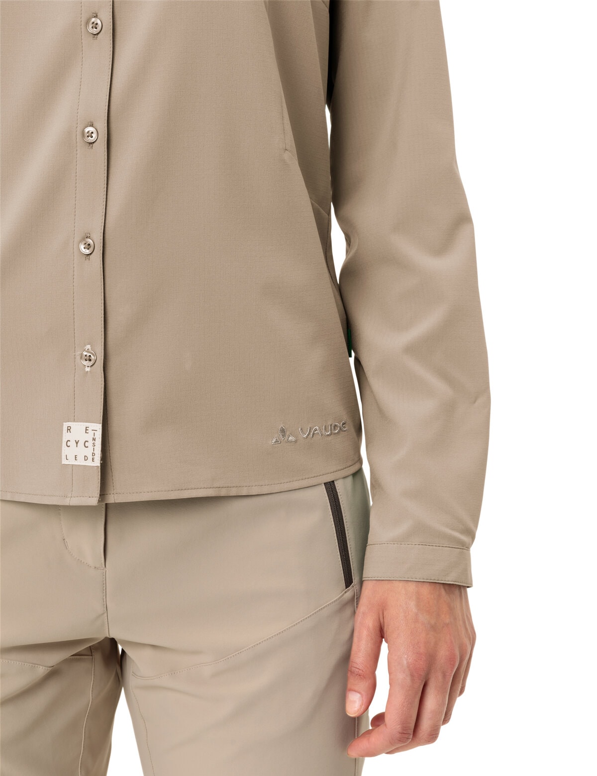 VAUDE Langarmshirt »WOMEN'S ROSEMOOR LS SHIRT IV« Langarm, für Trekking und Wandern, leicht und atmungsaktiv