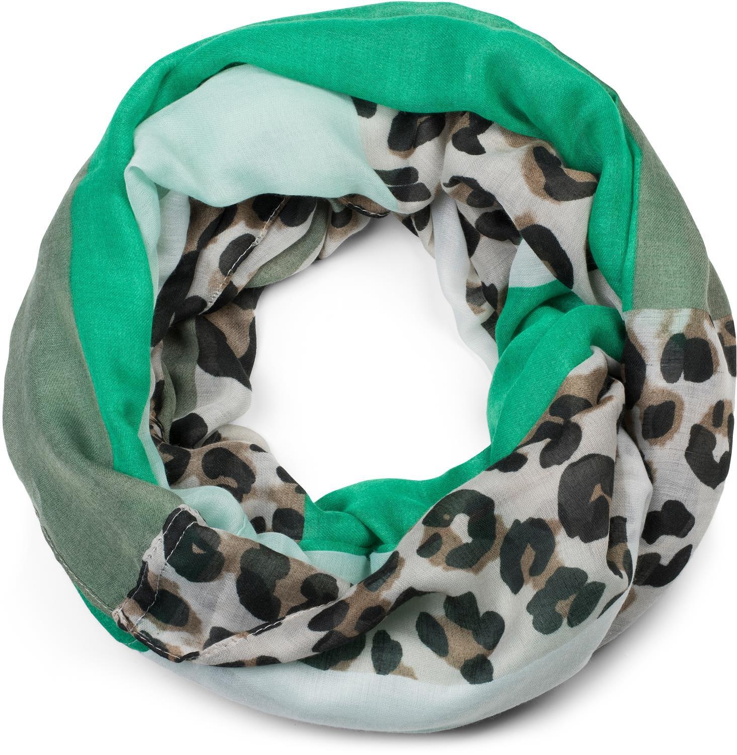 styleBREAKER Loop »Leo Loop Schal im Colour Blocking Style« 1 Stk.
