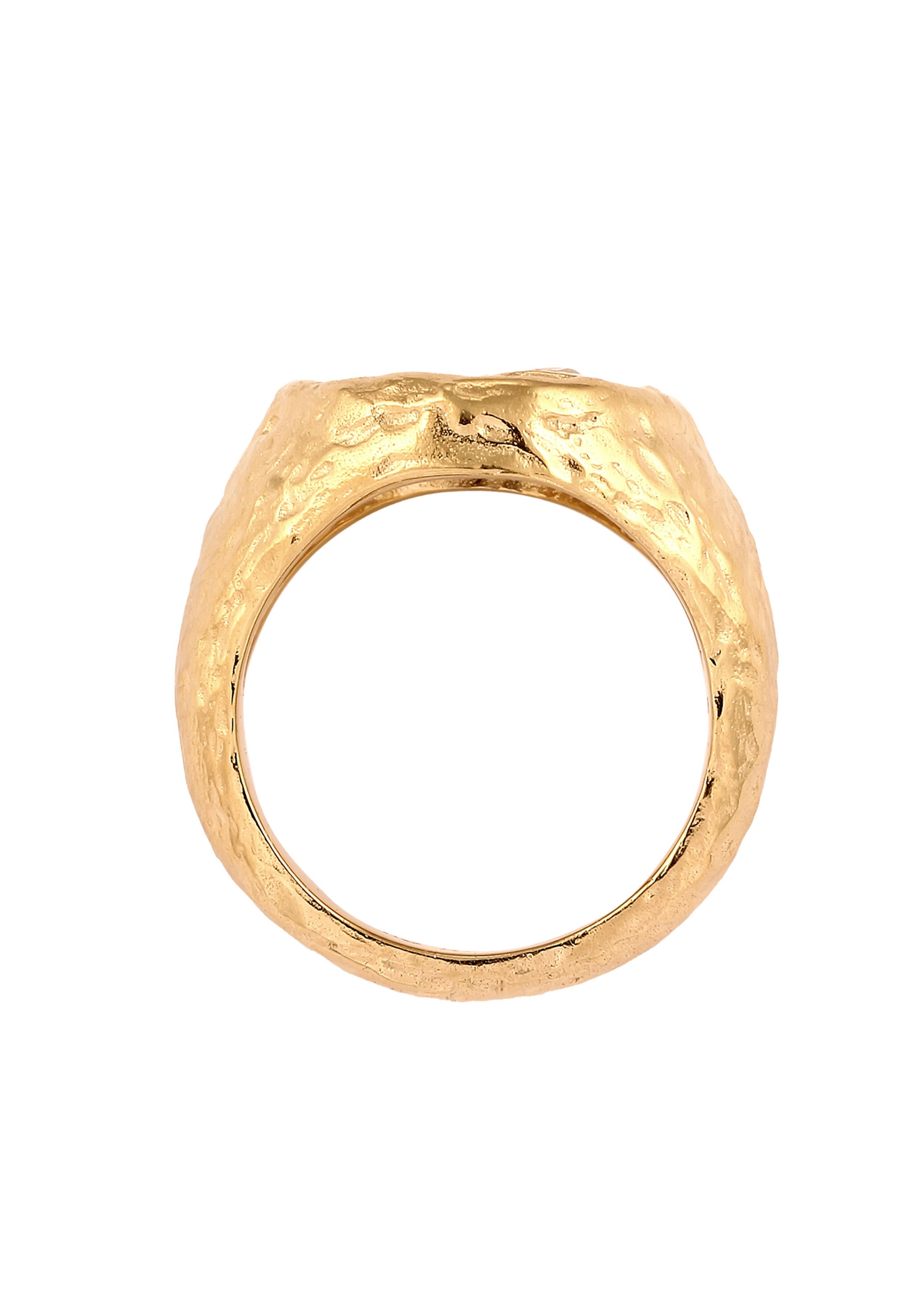 HAZE & GLORY Siegelring »Ring Siegelring Sonne Topas Weiß 925 Sterling Silber«