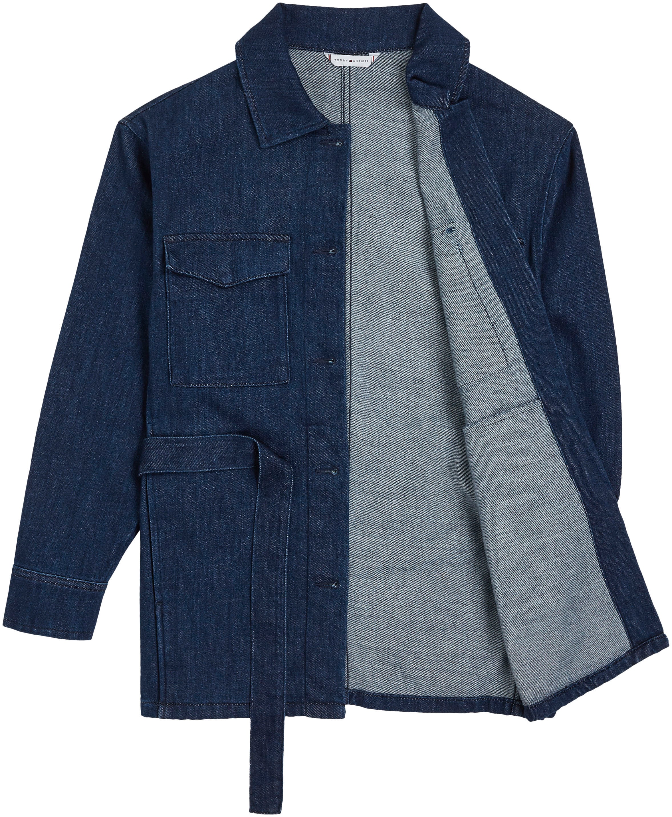 Tommy Hilfiger Jeansjacke »DNM BELTED JACKET NALA«, mit Bindegürtel