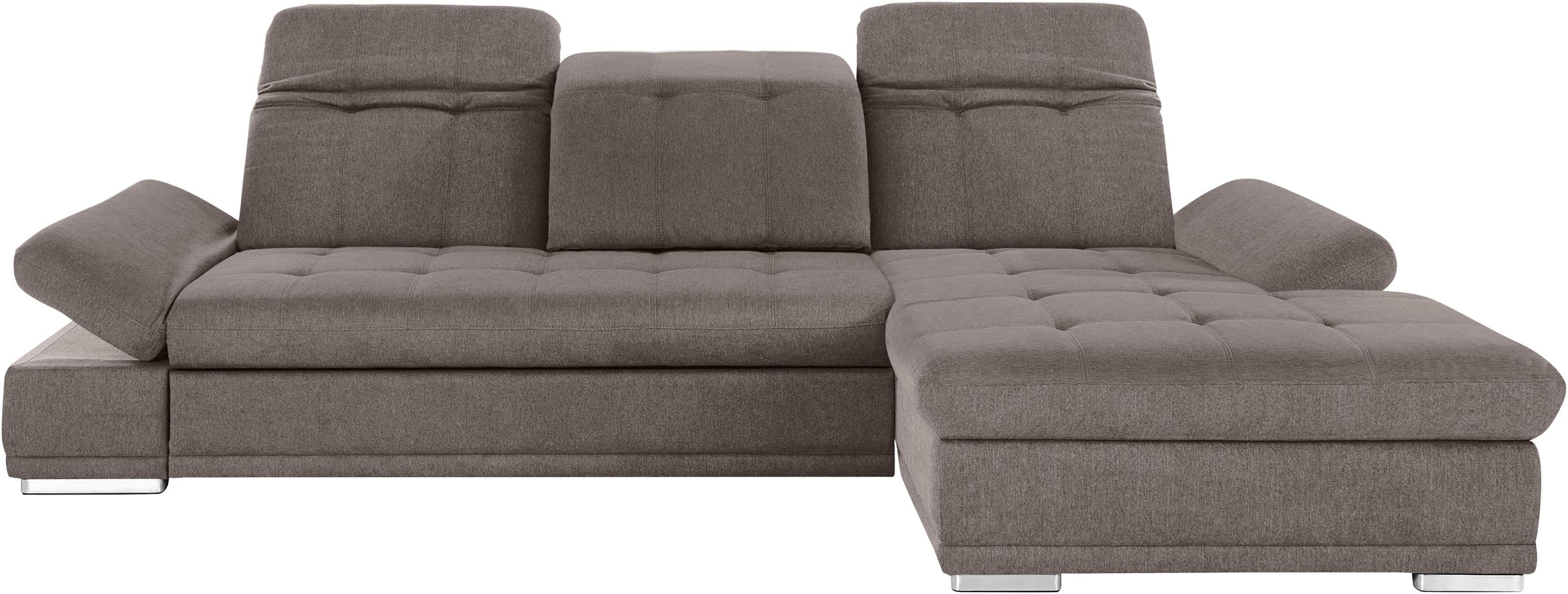 COTTA Ecksofa »Holiday L-Form mit Sitztiefen-, Armteil- und Kopfteilverstellung«, wahlweise mit Bettfunktion & Bettkasten