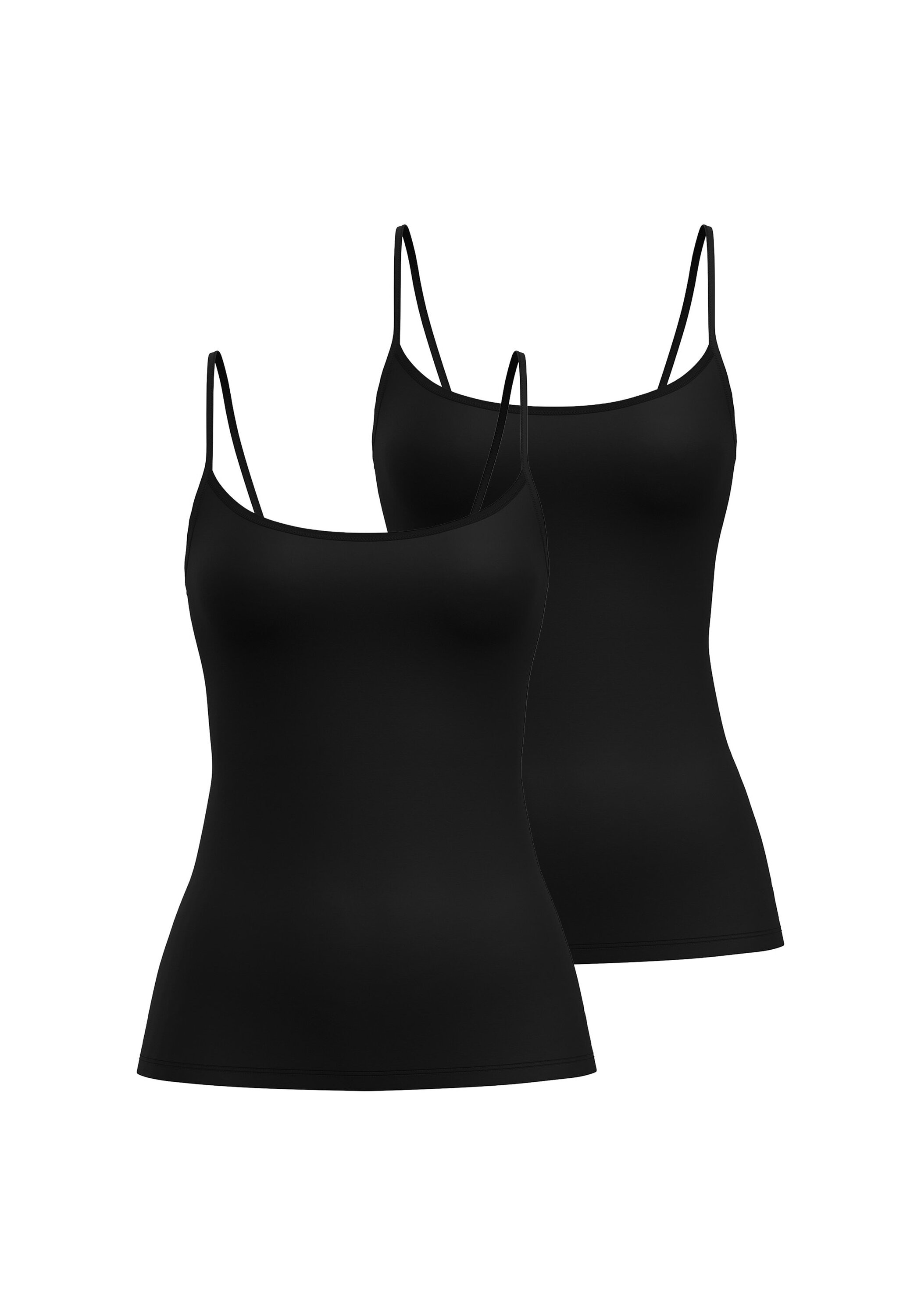 CALIDA Unterhemd »Unterhemd Sleek Skin Spaghetti Top 2P 2er Pack«
