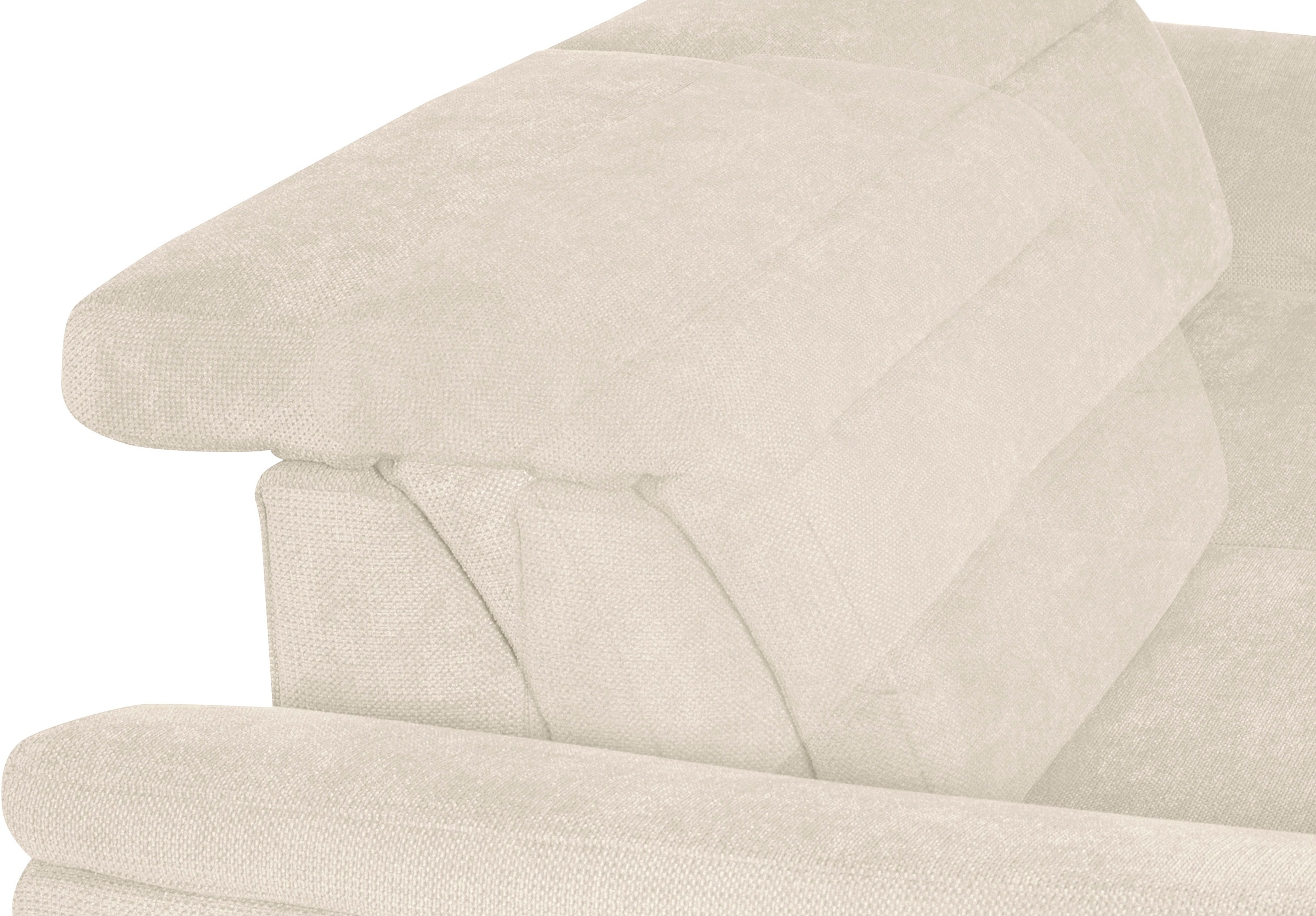 sit&more 2,5-Sitzer »Percy«, 12 cm Fußhöhe, Sitztiefenverstellung, wahlweise Kopfteilverstellung