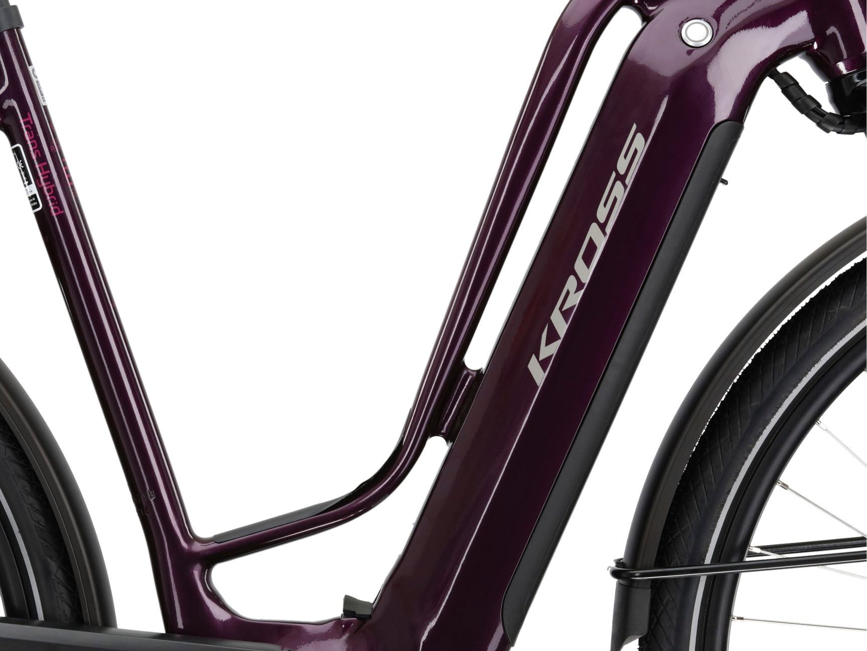 Kross E-Bike »E-Trekkingrad Trans Hybrid Prestige 630 28 Zoll lila«, 11 Gang, Shimano, DEORE XT DI2 M8050, Mittelmotor 250 W, Pedelec, Elektrofahrrad für Damen