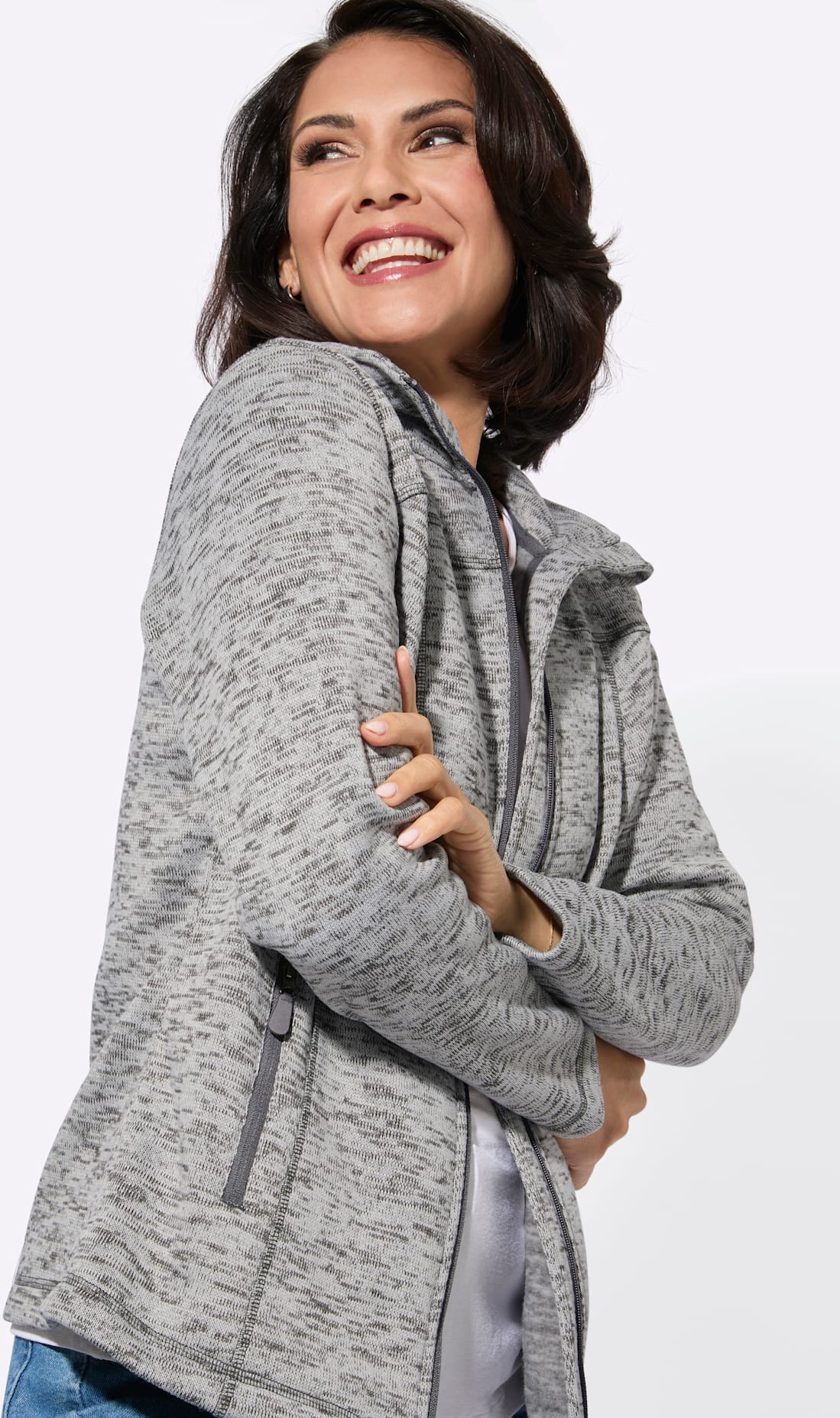 Casual Looks Strickfleecejacke