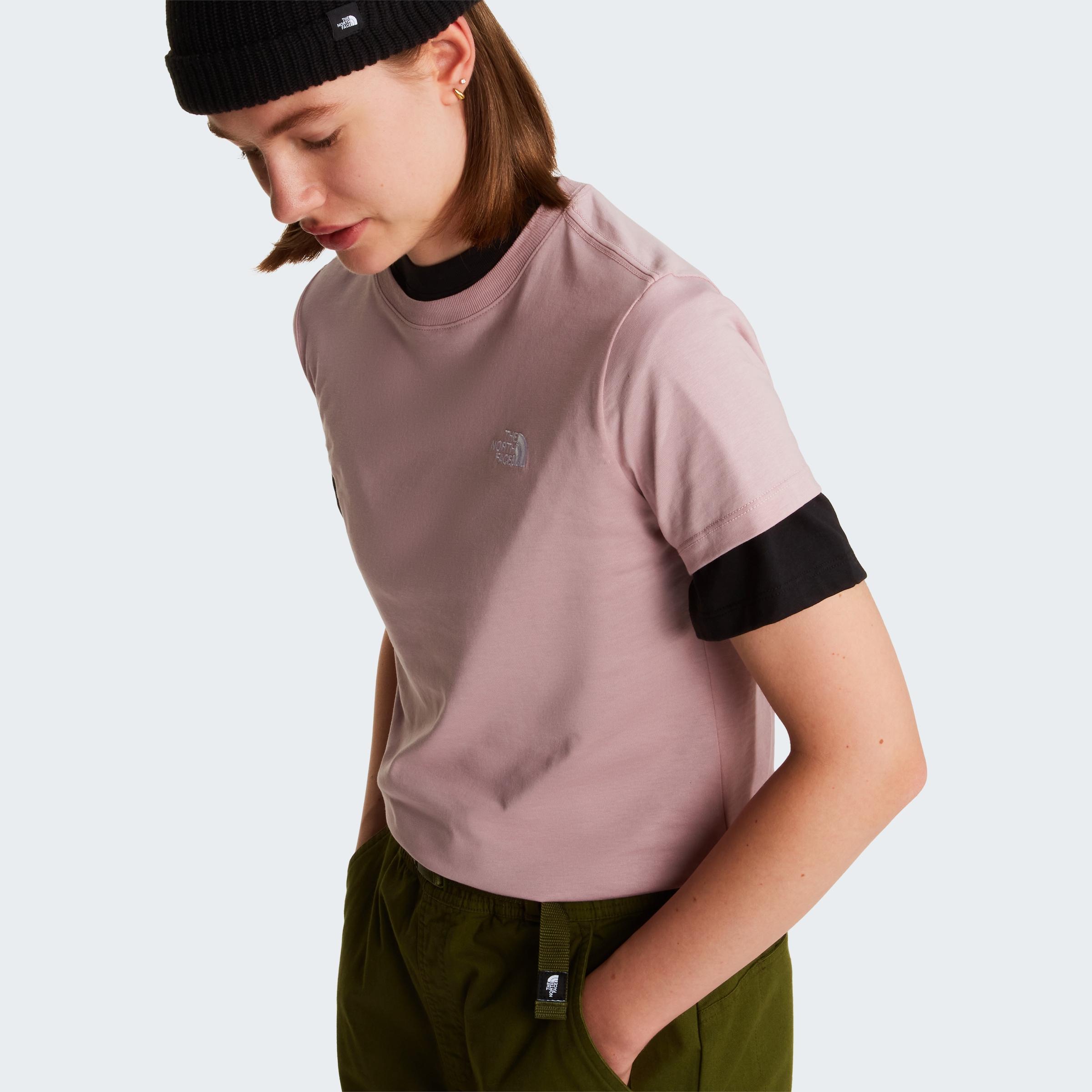The North Face T-Shirt »W EVOLUTION SIMPLE DOME SLM SHORT SLEEVE« schmaler Schnitt, Kurzarm, für Wandern und Outdoor-Aktivitäten