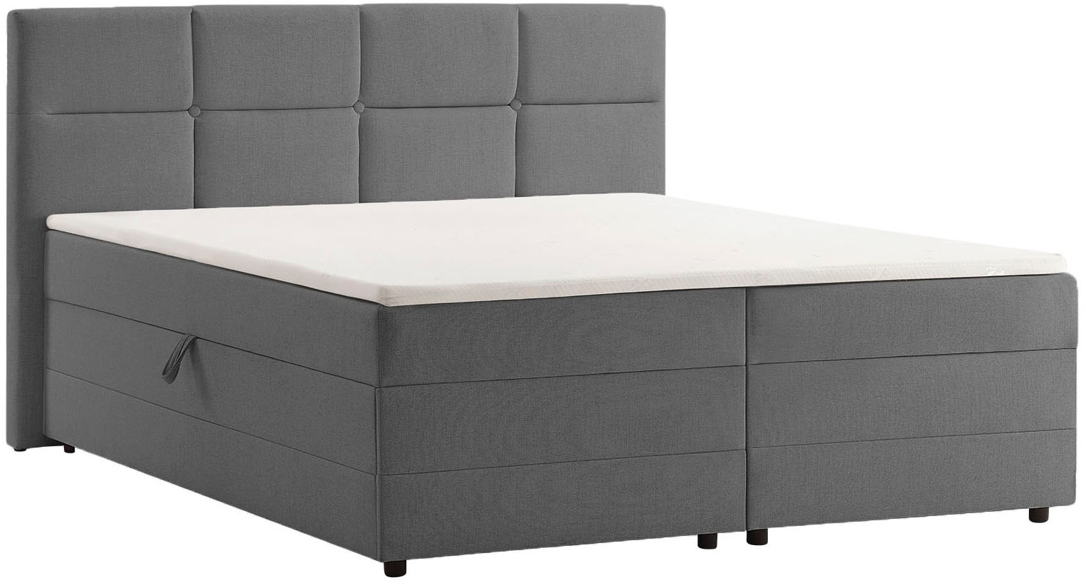 INOSIGN Boxbett »Fillmore inkl. Bettkasten, Liegefläche 180x200 cm, in Boxspring-Optik«, inkl. Topper, erhältlich in verschiedenen Farben