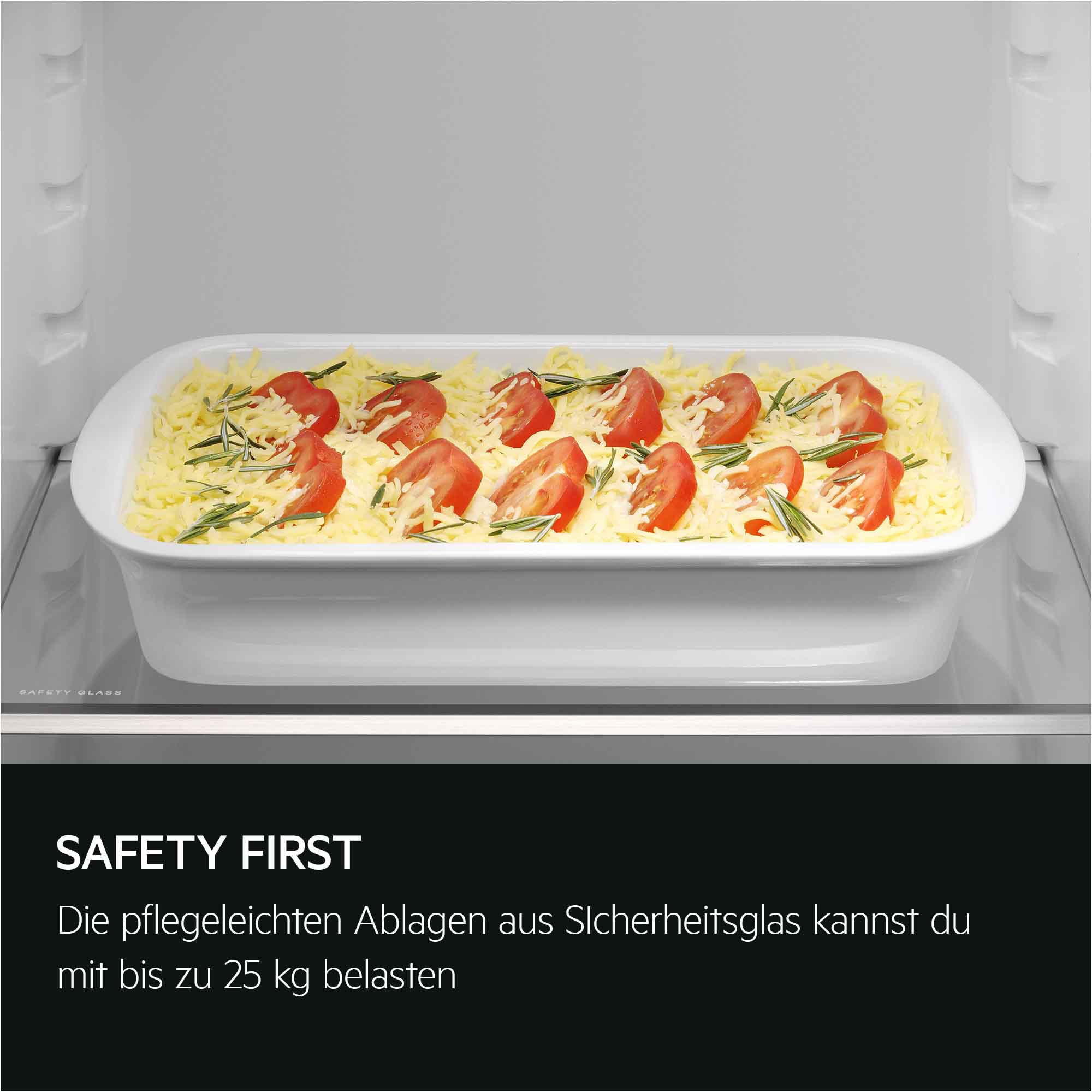 AEG Einbaukühlschrank Serie 5000 »TSK5O88WDF« 87,3 cm hoch 55,6 cm breit 137 L, variable Glasablagen bis zu 25 kg belastbar, Touch, Festtür