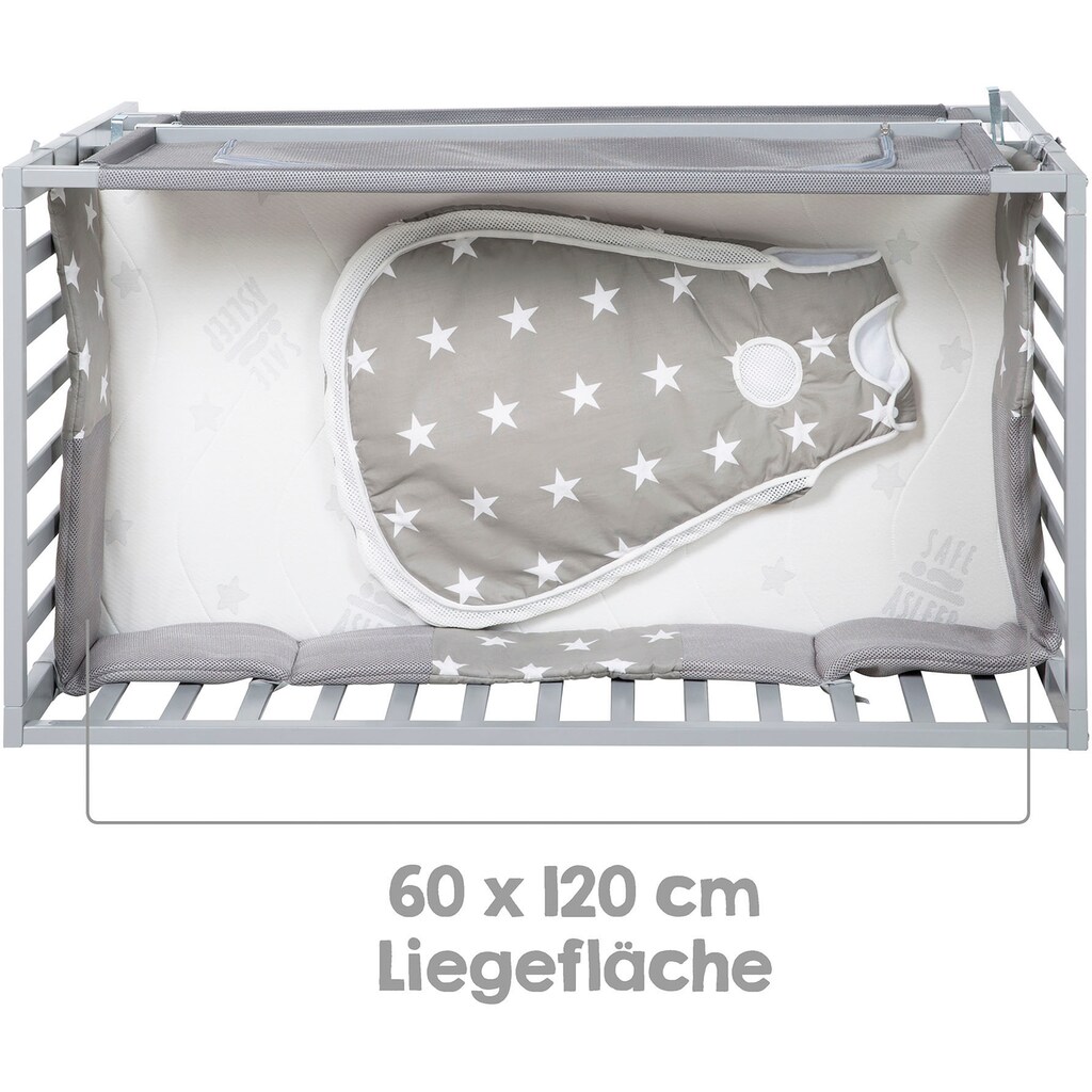 roba® Babybett »Room Bed, safe asleep®, Little Stars«, (4 tlg.)