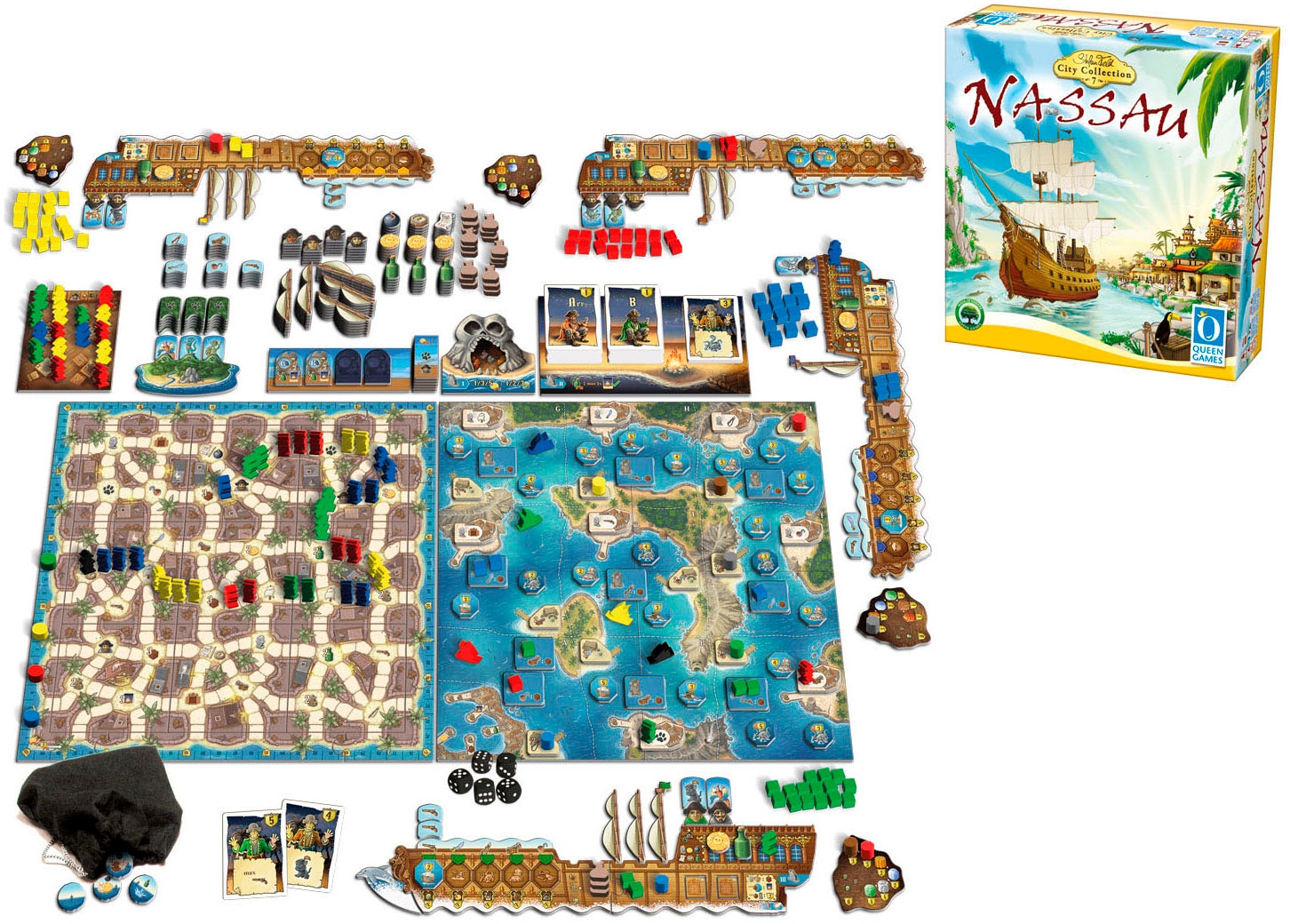 Queen Games Spiel »Nassau - Classic Edition«, Made in Europe