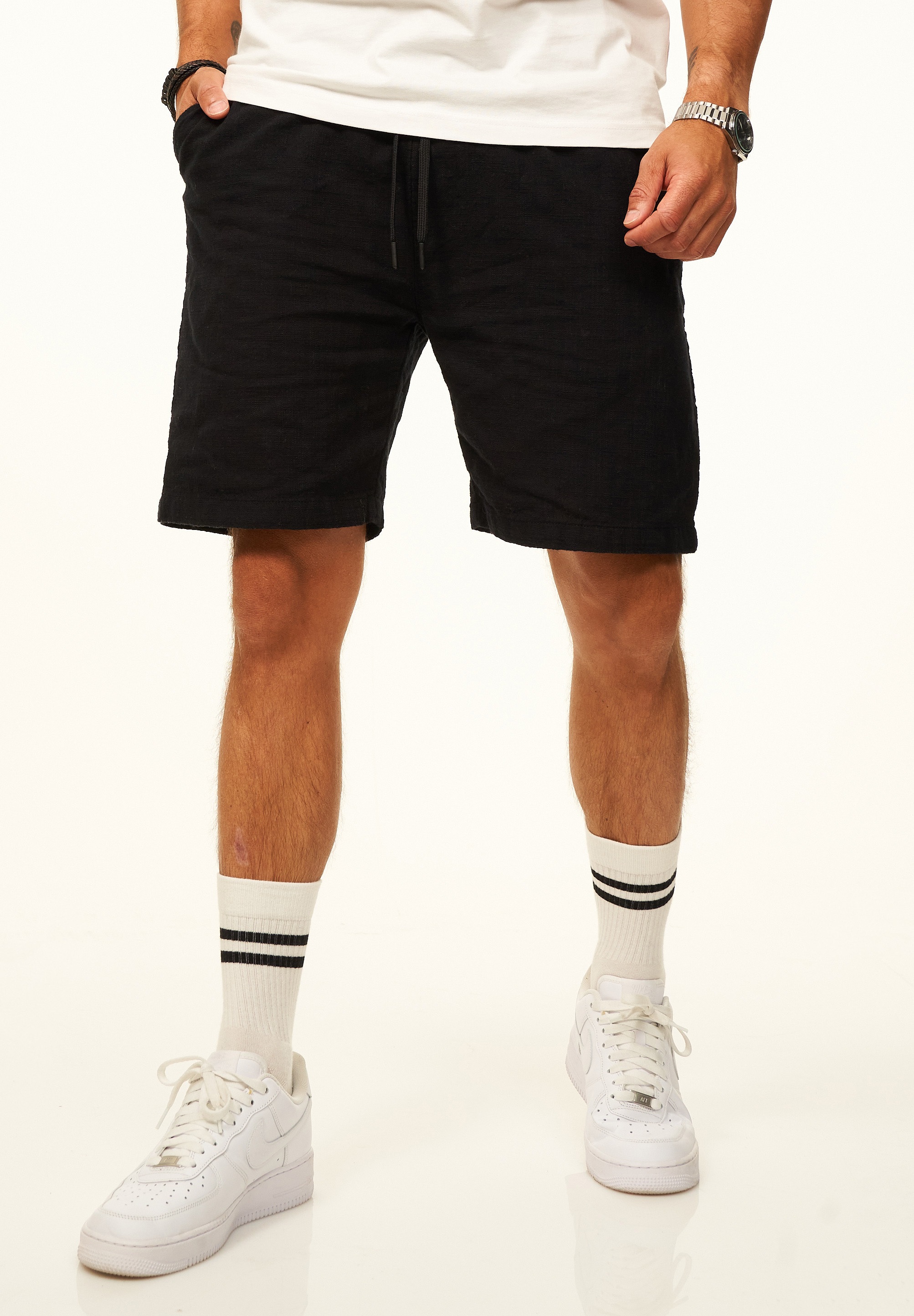 CARISMA Shorts »für Herren in Leinen-Optik als Kurze Hose - Sommershorts«  Bermuda Sweatshorts Chinoshorts - Perfekt als Strandshorts