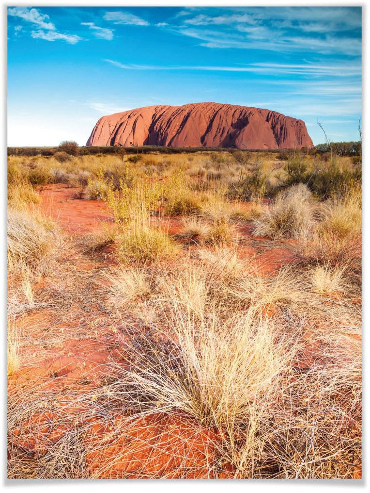 Wall-Art Poster »Ayers Rock«, Australien, Poster, Bild, auf St.), Raten Wandposter Wandbild, (1 bestellen