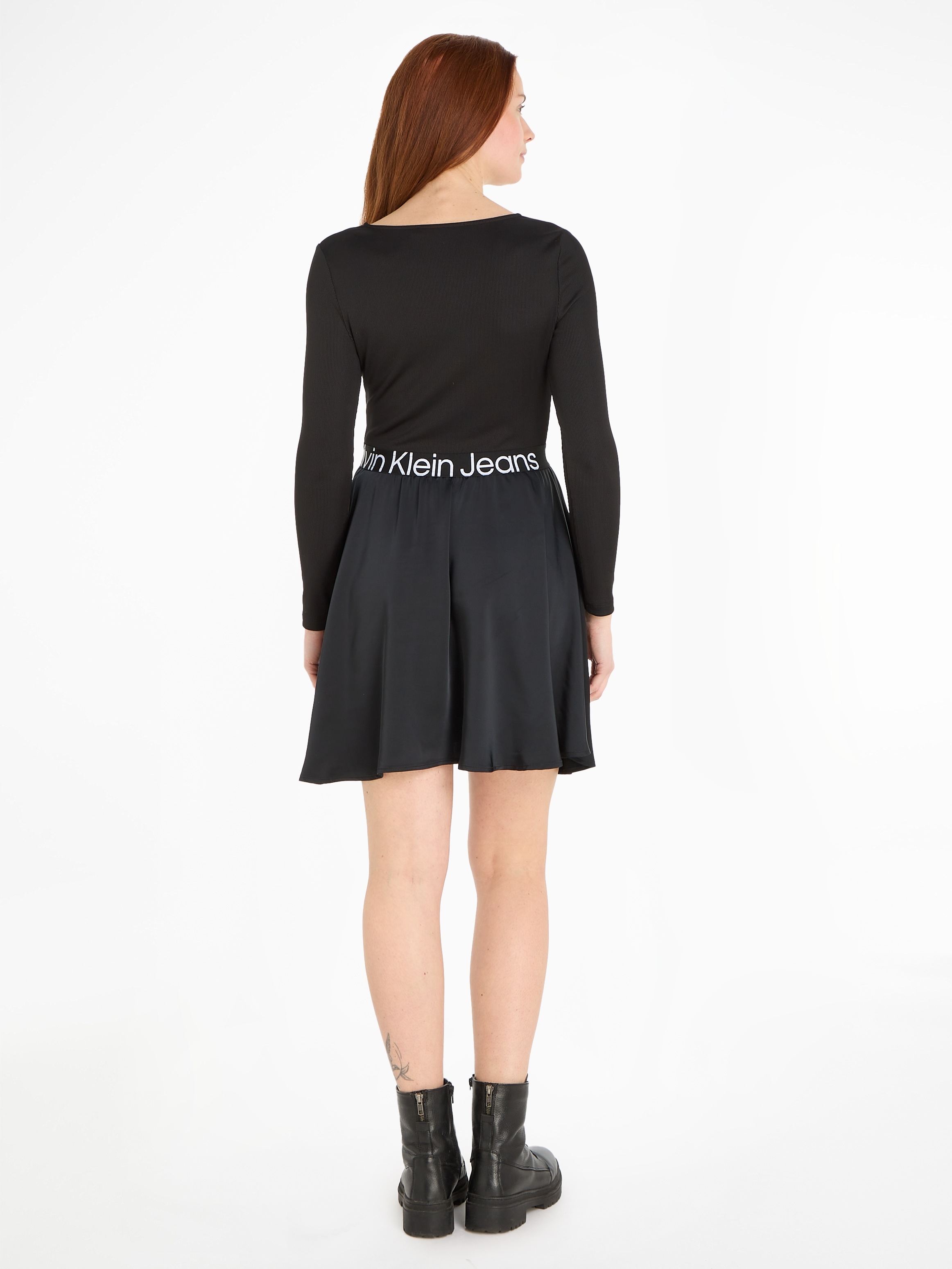 Calvin Klein Jeans Blusenkleid bei ELASTIC DRESS« LS »LOGO ♕