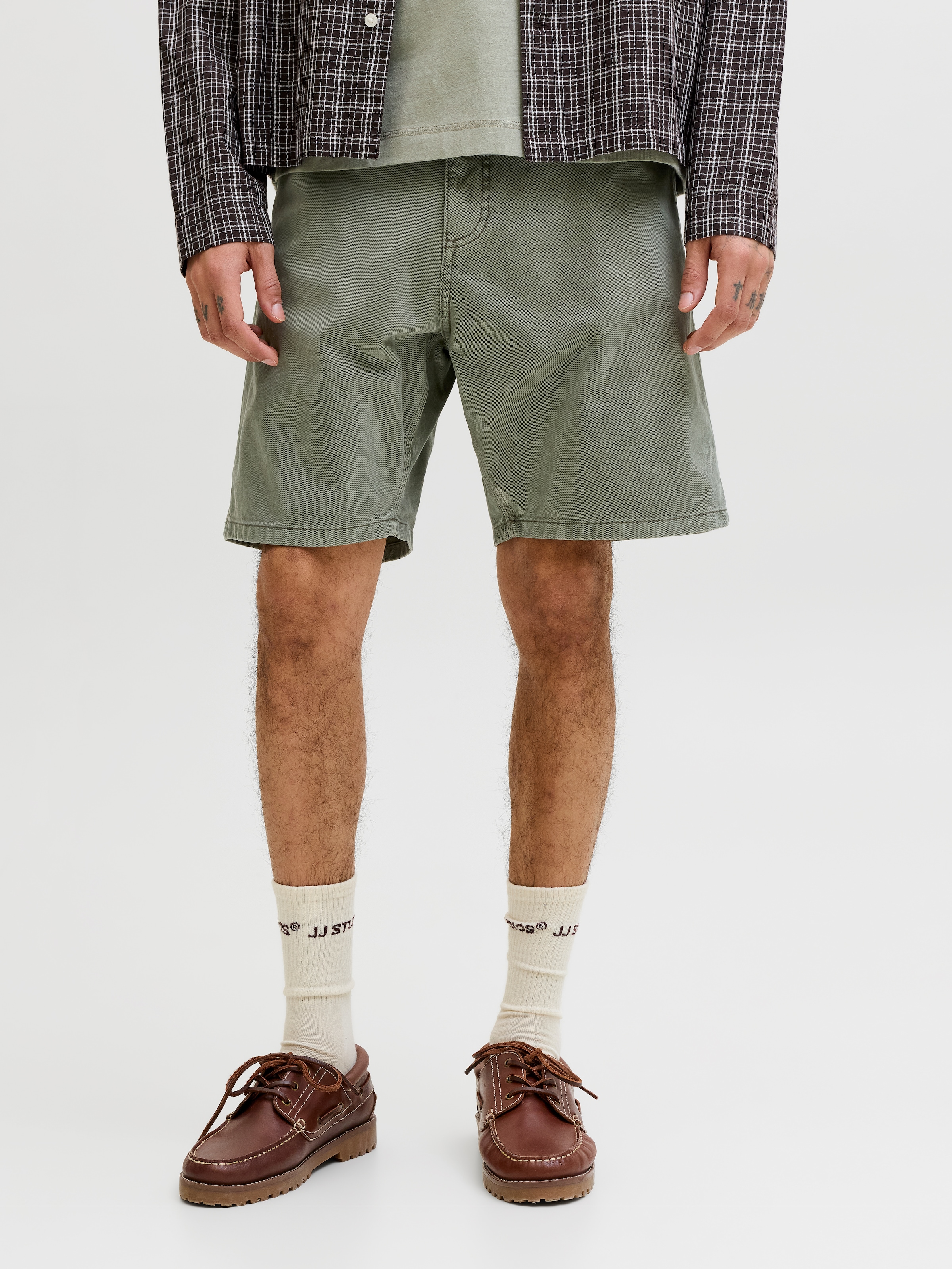 Jack & Jones Chinoshorts »JPSTTONY RAYE WORKER SHORT MID SN«  Baumwolle, 5-Pocket Style