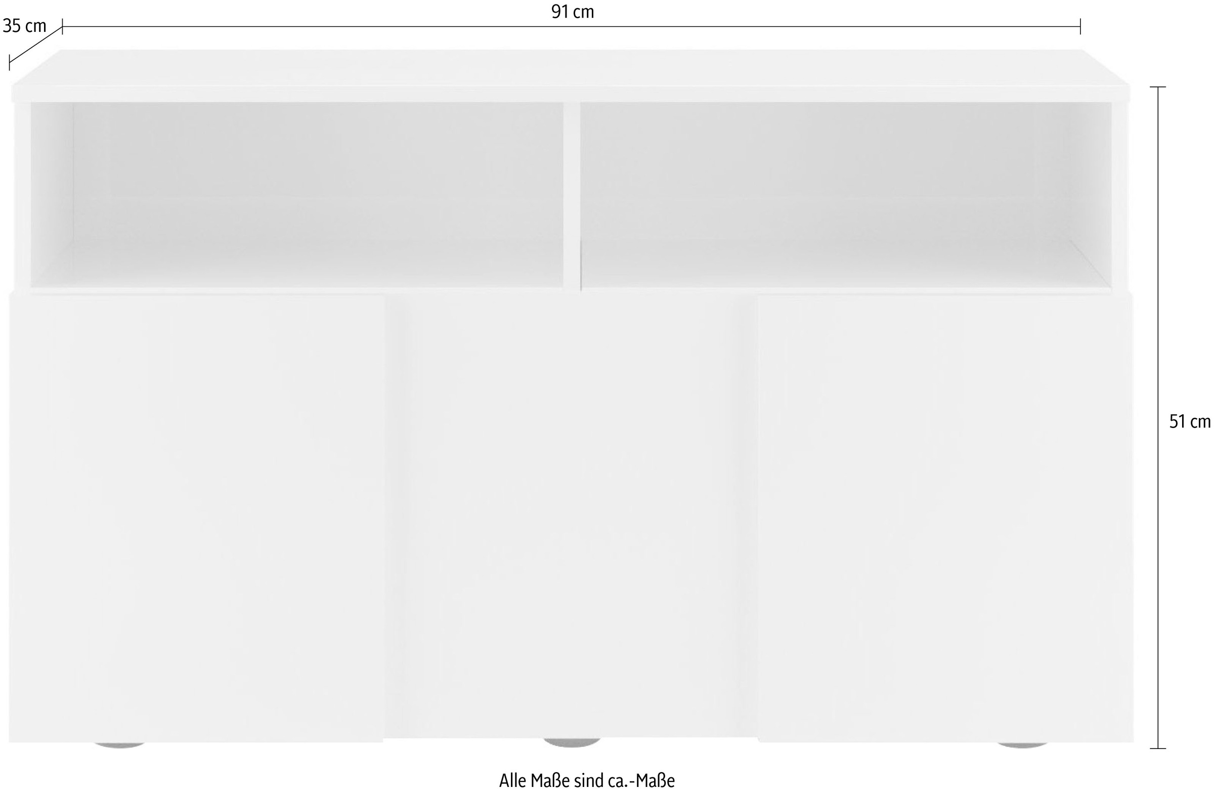 INOSIGN Garderobenschrank »Dama, Breite 91 cm, Höhe 51 cm, Schuhbank 1 Klappe« Garderobenbank, Front in 3D-Optik