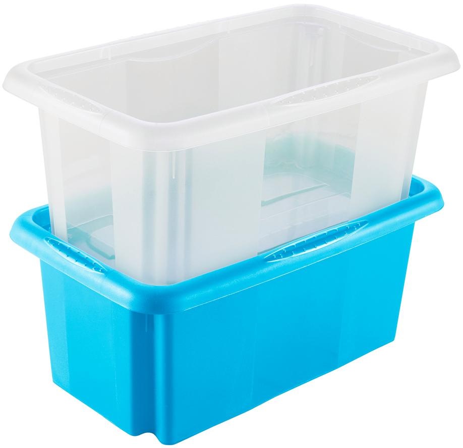 keeeper Organizer »emil«, (Set, 4 St.), Aufbewahrungsbox, 7 L, mit Deckel, hochwertiger Kunststoff