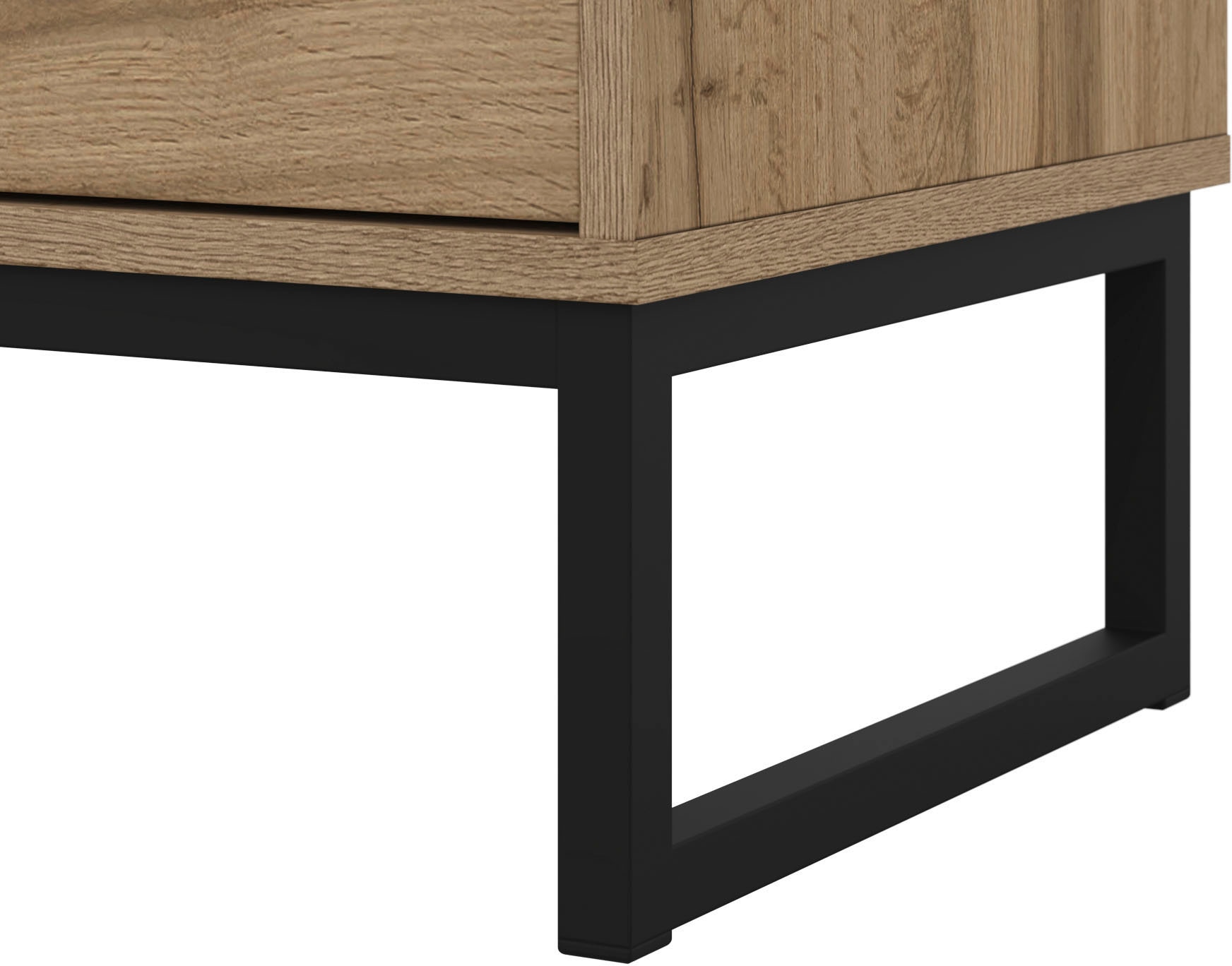OTTO home Sideboard »Loft, Breite 208,5 cm, grifflose Kommode 4 Türen/2 Schubkästen.« Schubladenschrank mit viel Stauraum, Einlegeböden verstellbar