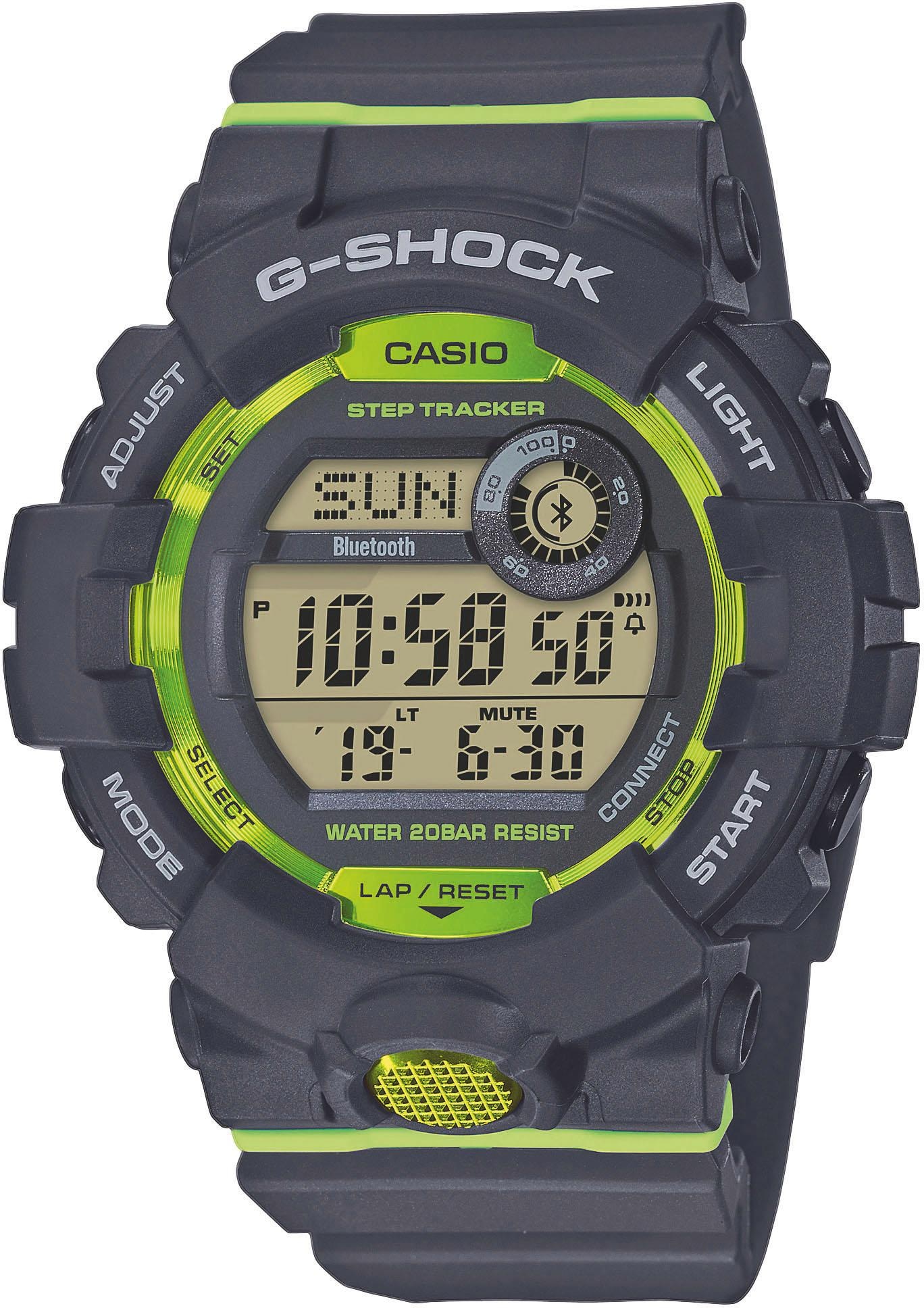 CASIO G-SHOCK Smartwatch »GBD-800-8ER«, (Quarzuhr,Armbanduhr Herrenuhr,Schrittzähler,bis 20 bar wasserdicht)