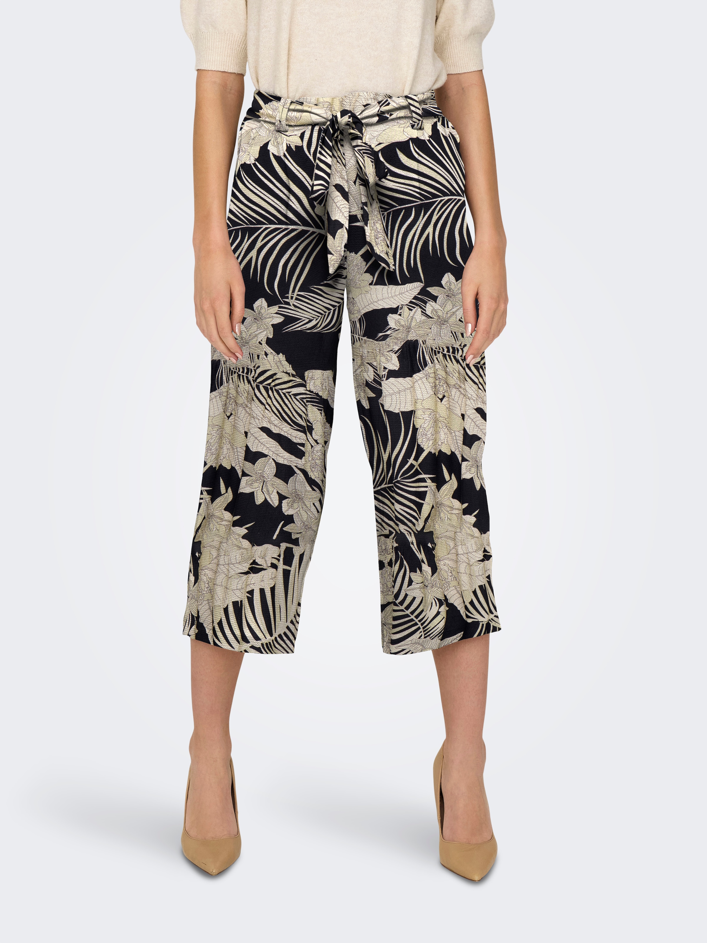 ONLY Palazzohose »ONLWINNER PALAZZO CULOTTE PANT NOOS PTM«, in uni oder gestreiftem Design